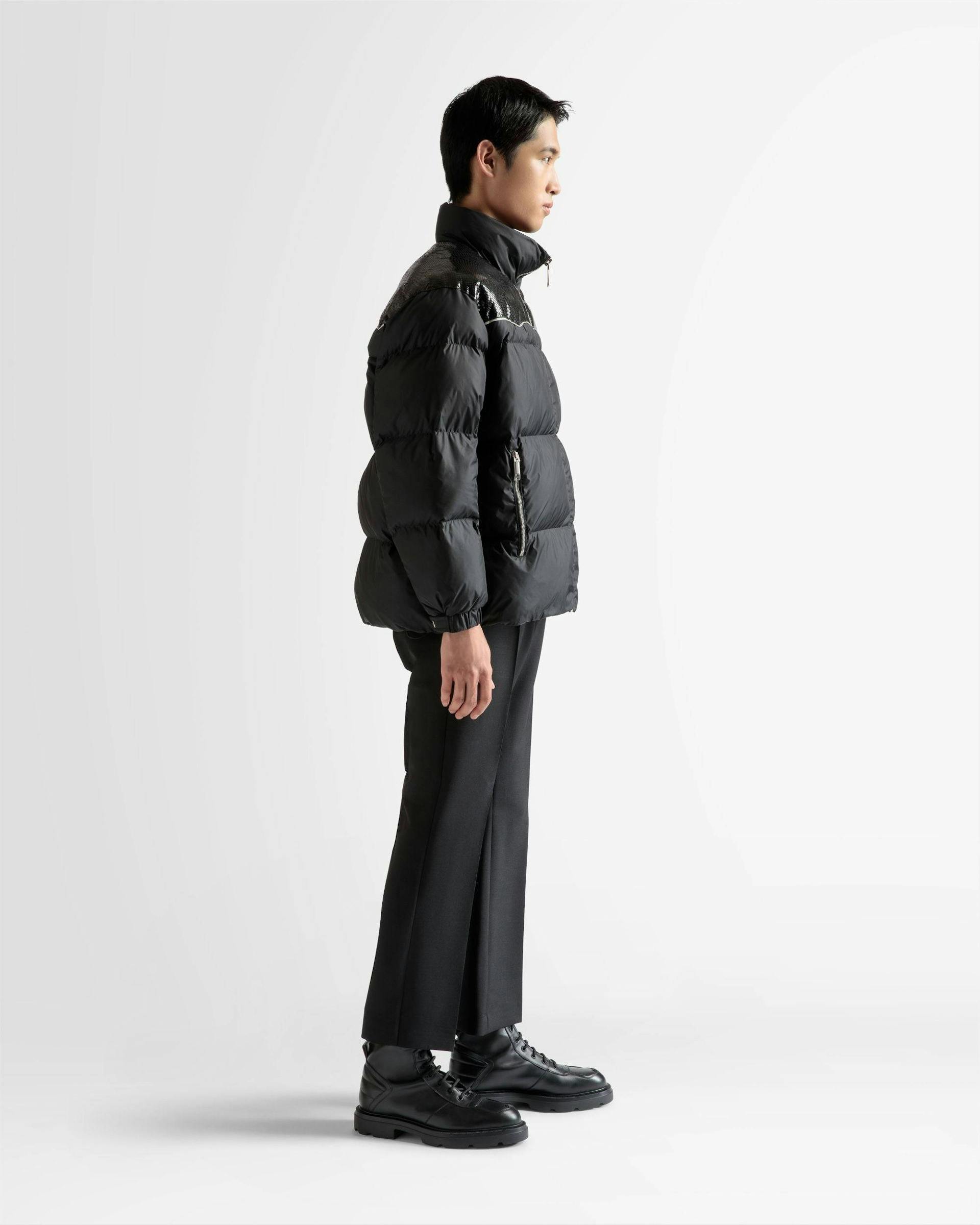Puffer Jacket In Black Nylon - Men's - Bally - 05