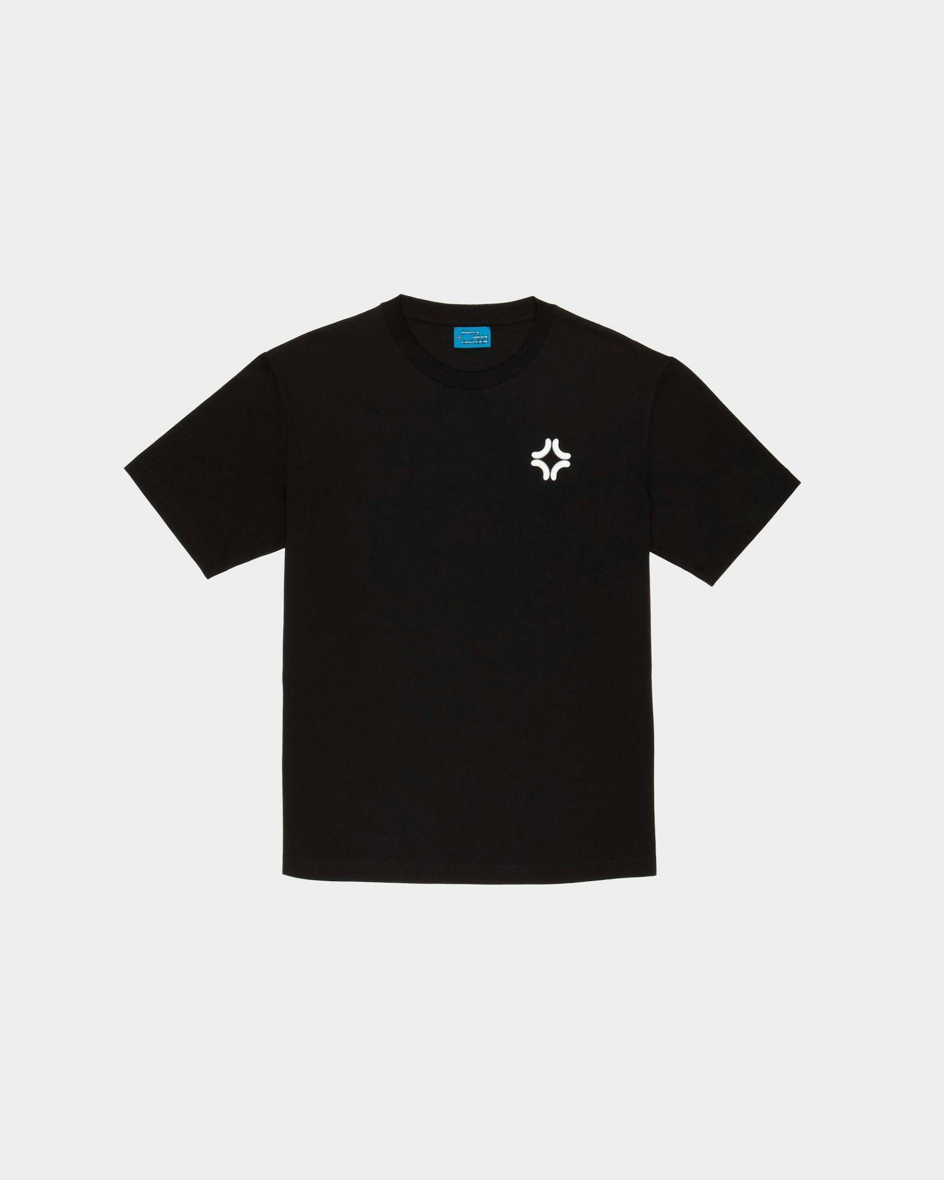Organic Cotton T-Shirt In Black - Men's - Bally - 01