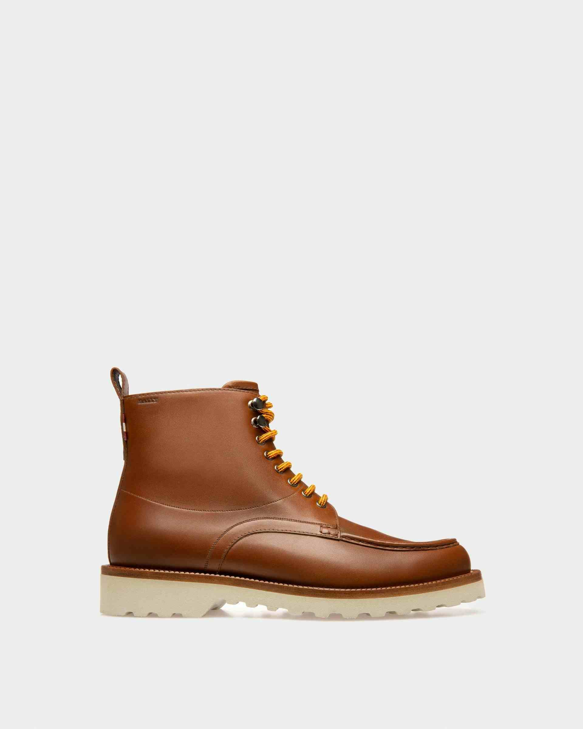 Nobilus Leather Boots In Brown - Men's - Bally