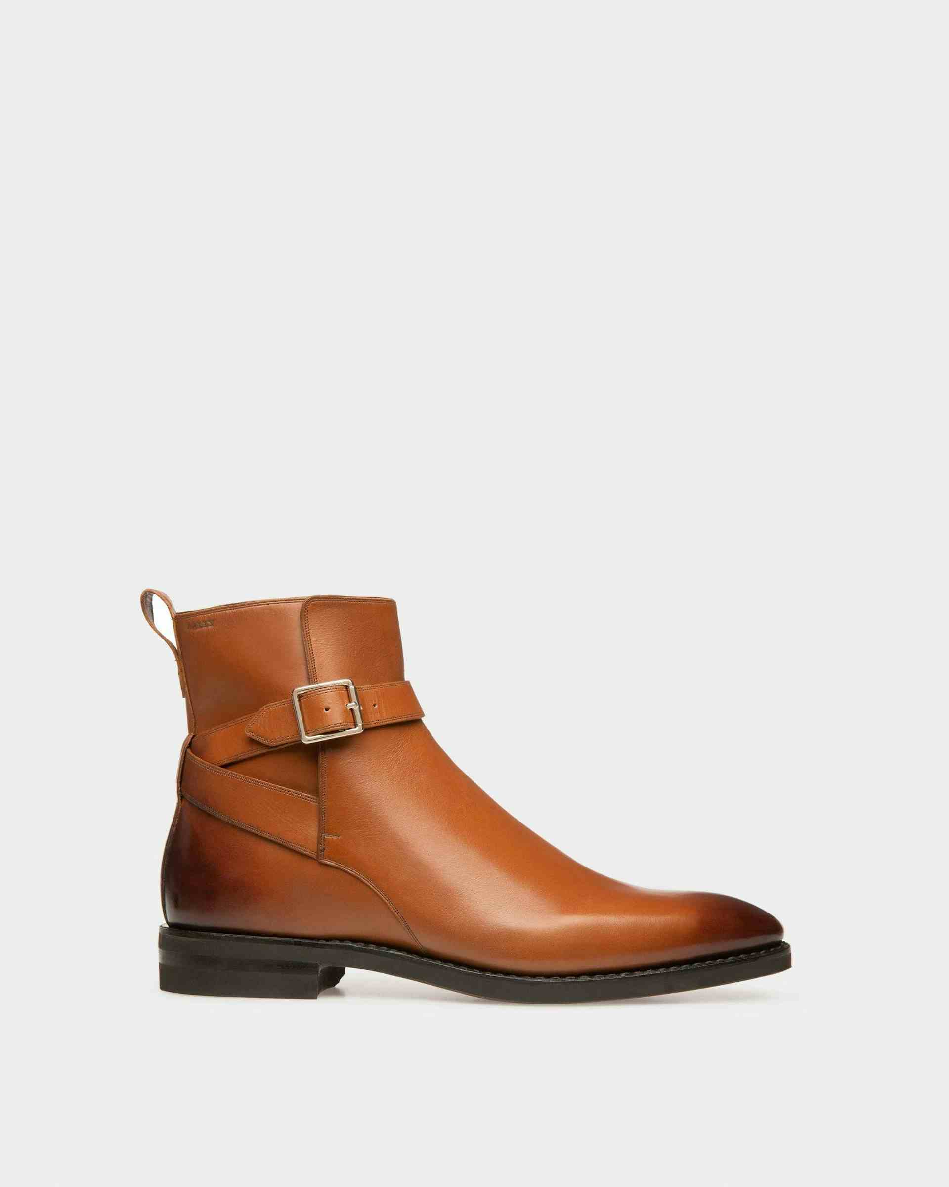 Scaviel Leather Boots In Brown - Men's - Bally
