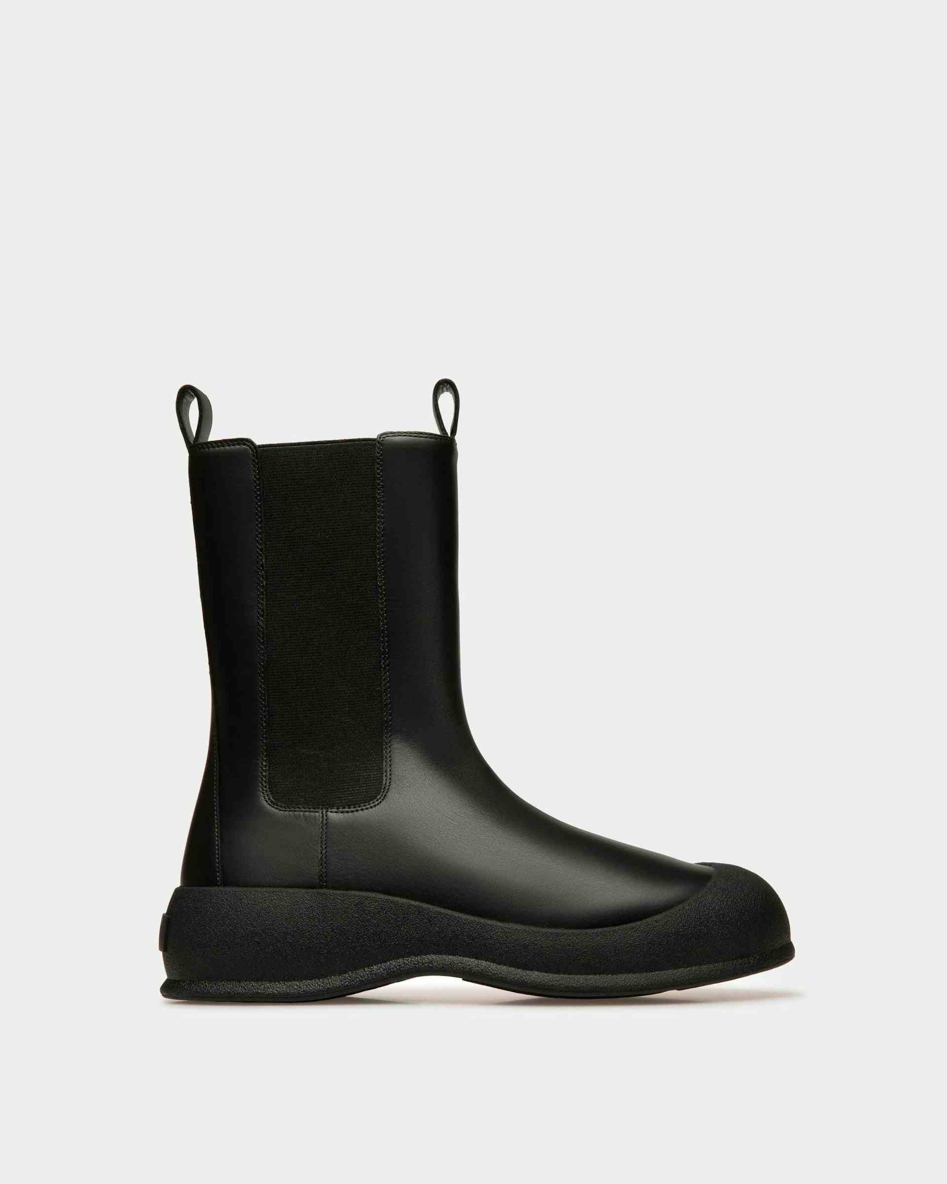 Courma Snow Boots In Black Leather - Men's - Bally