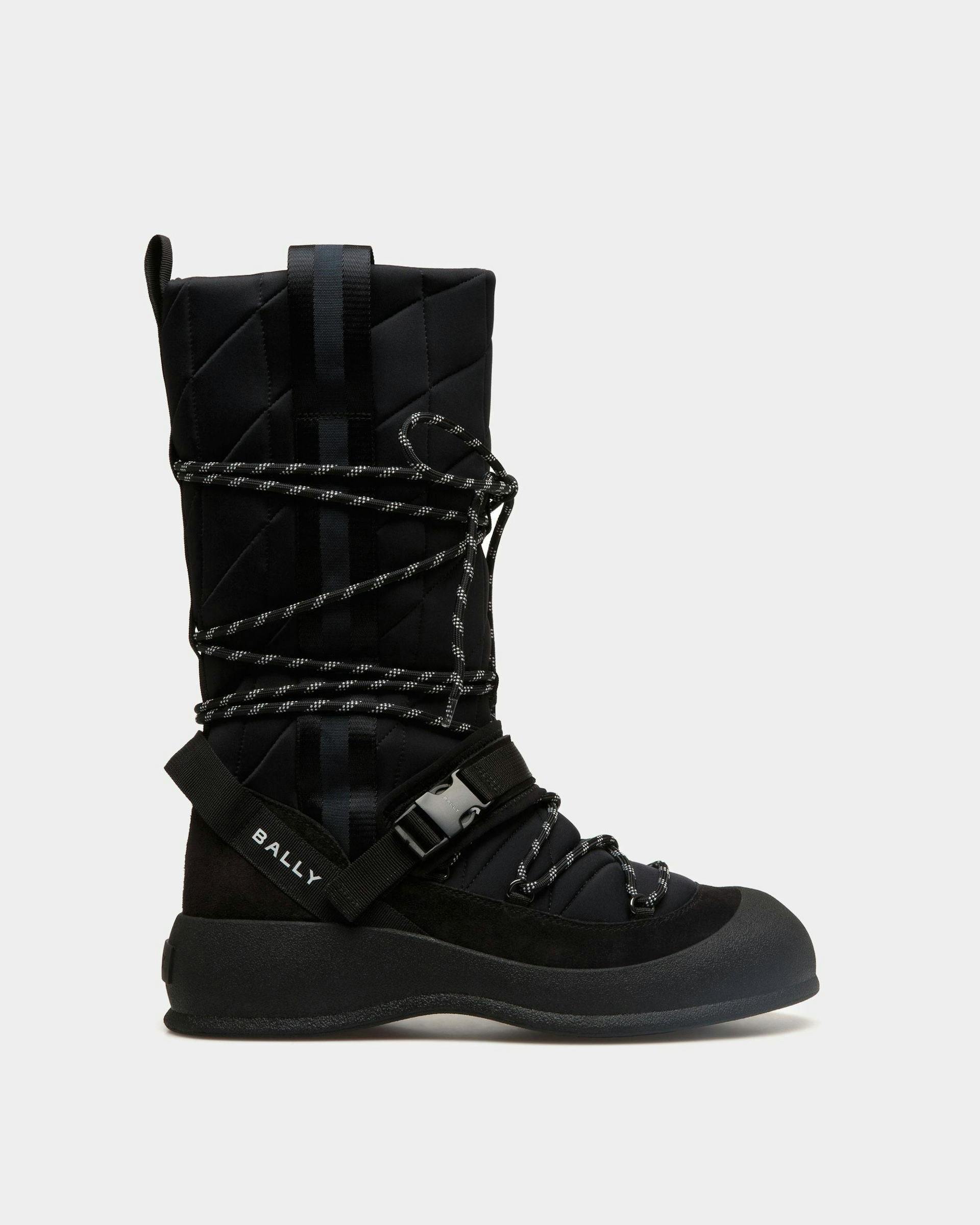 Men's Frei Lace-Up Boot In Black Nylon | Bally | Still Life Side