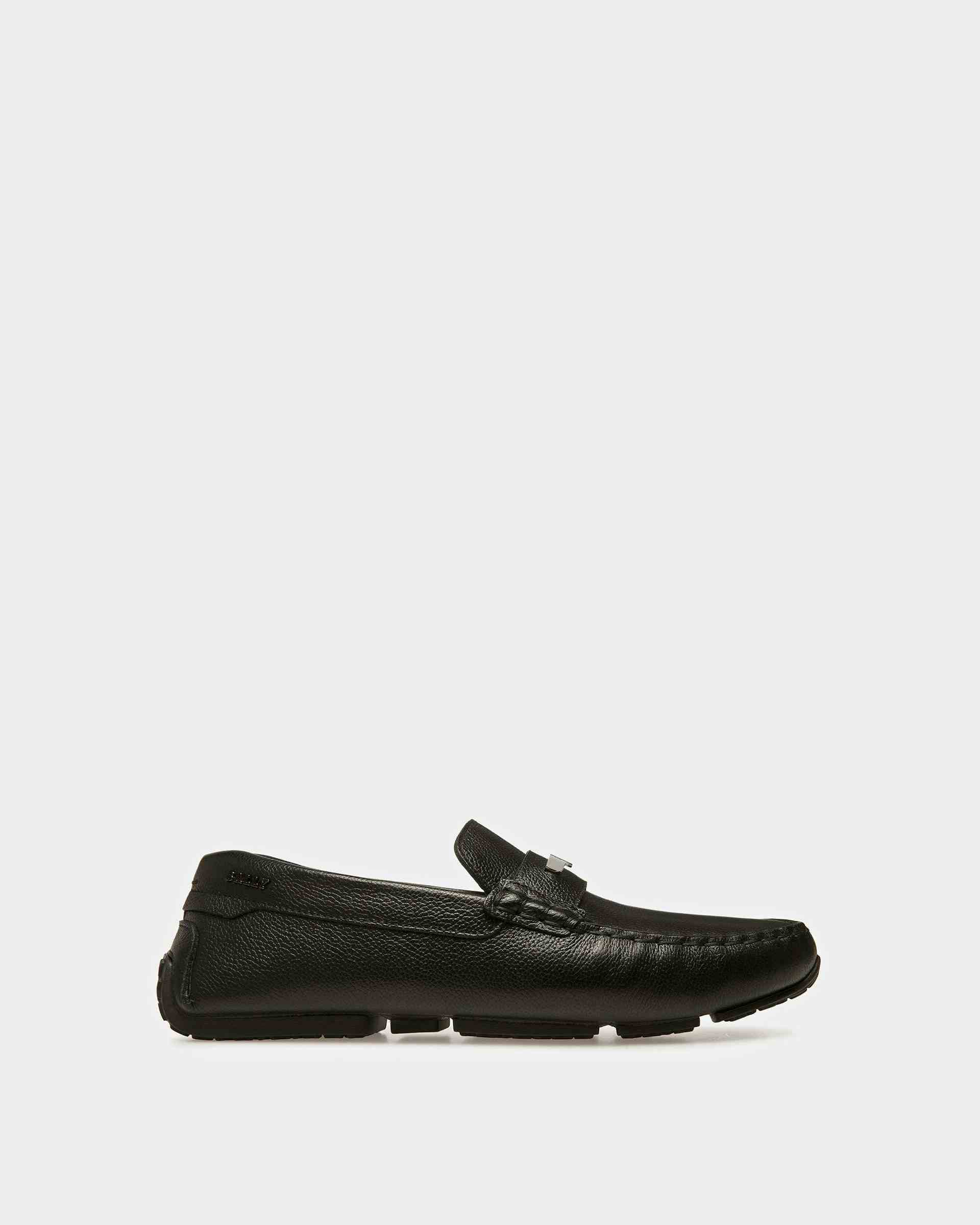 Pivial Leather Drivers In Black - Men's - Bally