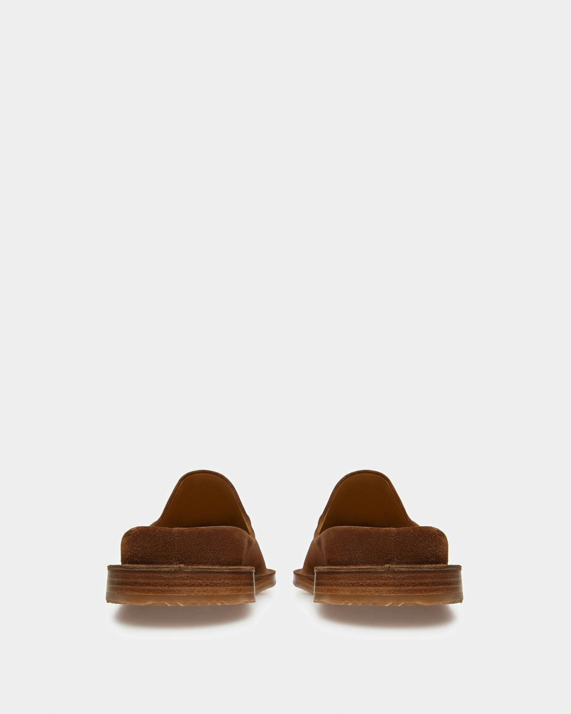 Fosko Leather Slippers In Brown - Men's - Bally - 03