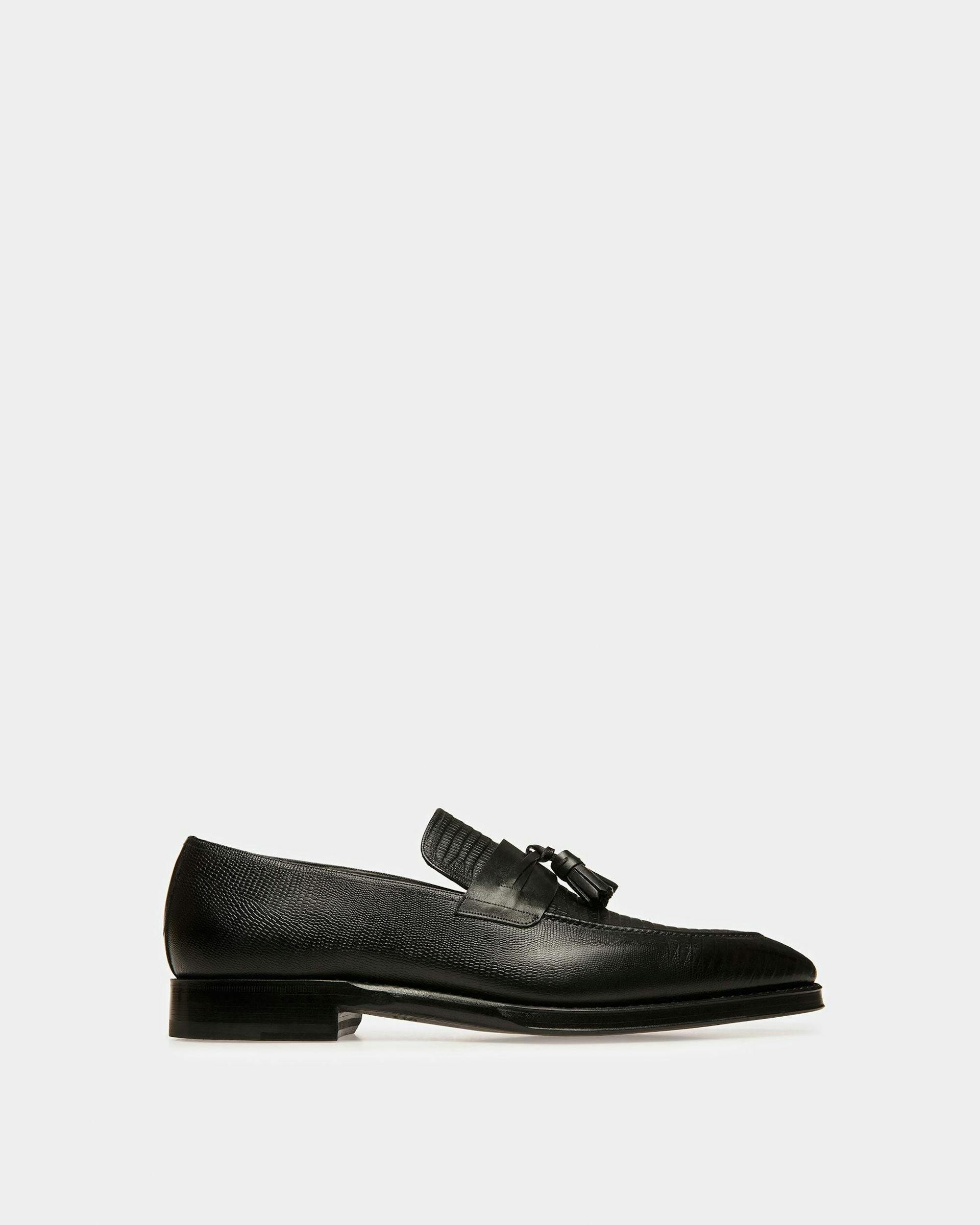 Scuvier Leather Loafers In Black - Men's - Bally - 01