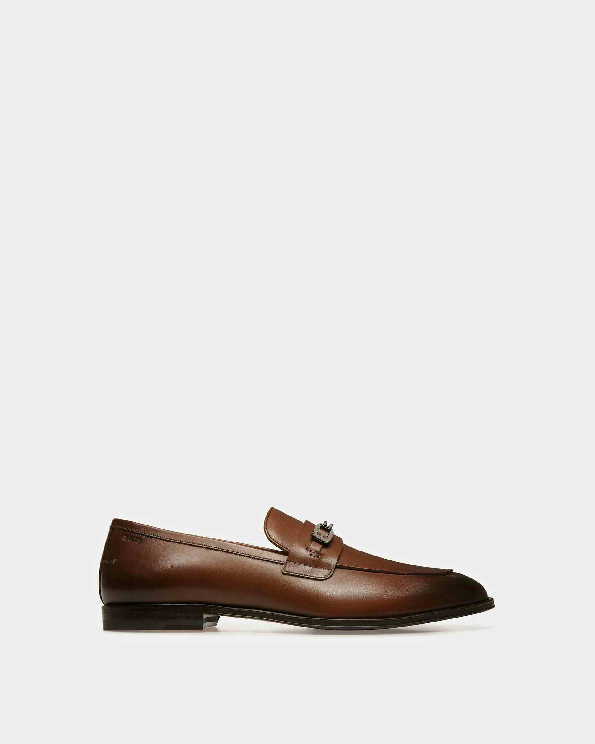 Westro Leather Loafers In Brown - Men's - Bally