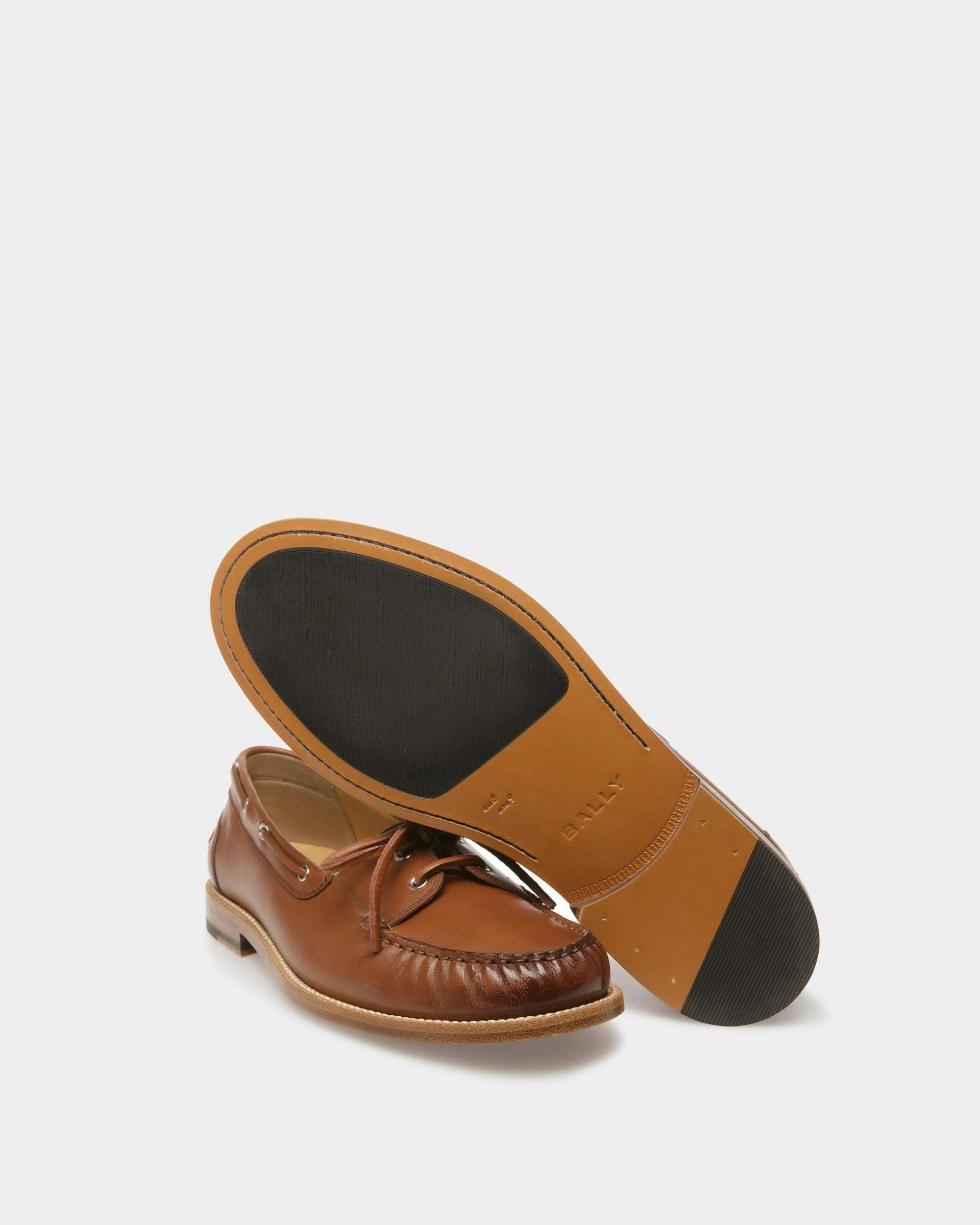 Rome Mocassins In Brown Leather - Men's - Bally - 05