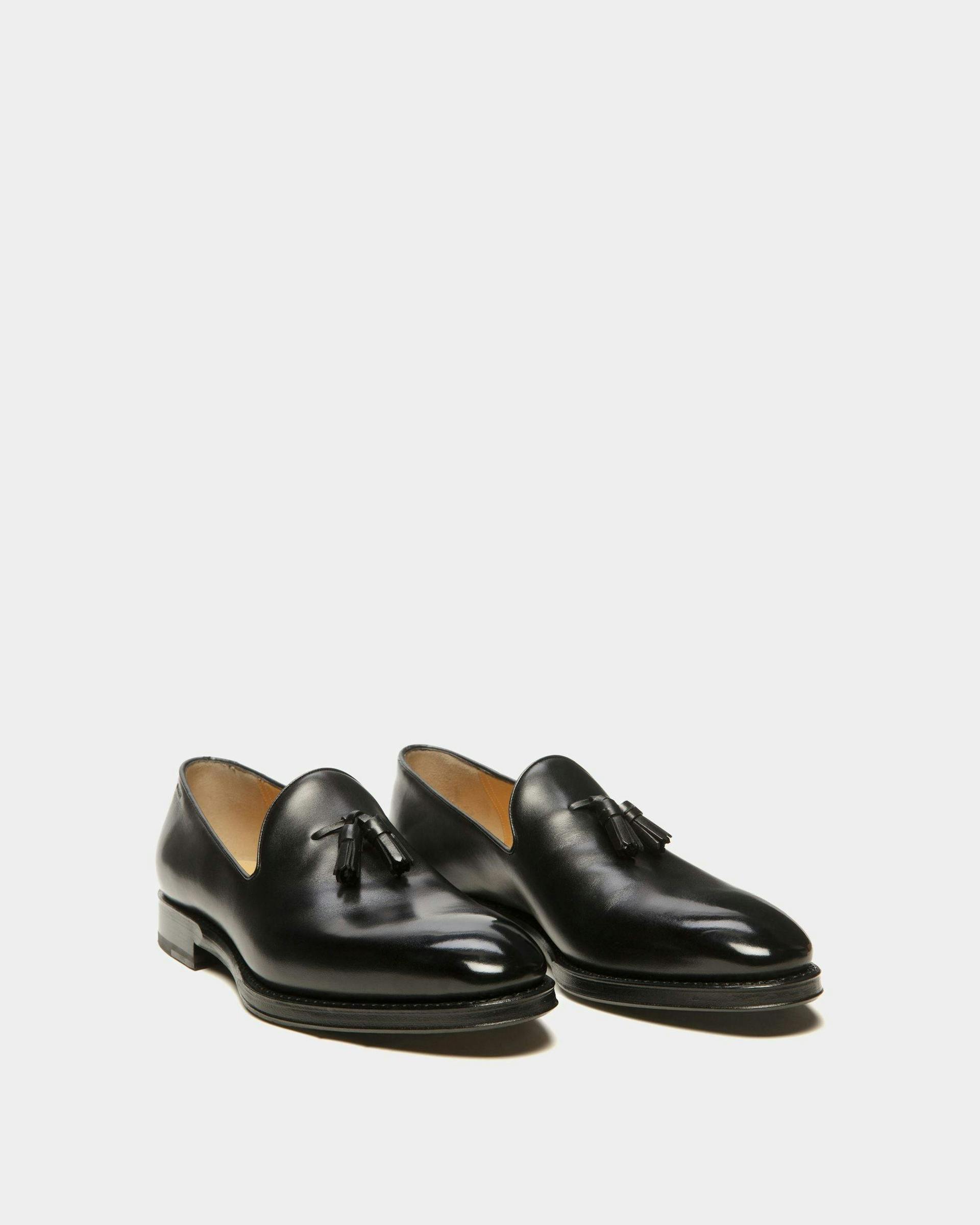 Scribe Loafers In Black Leather - Men's - Bally - 02