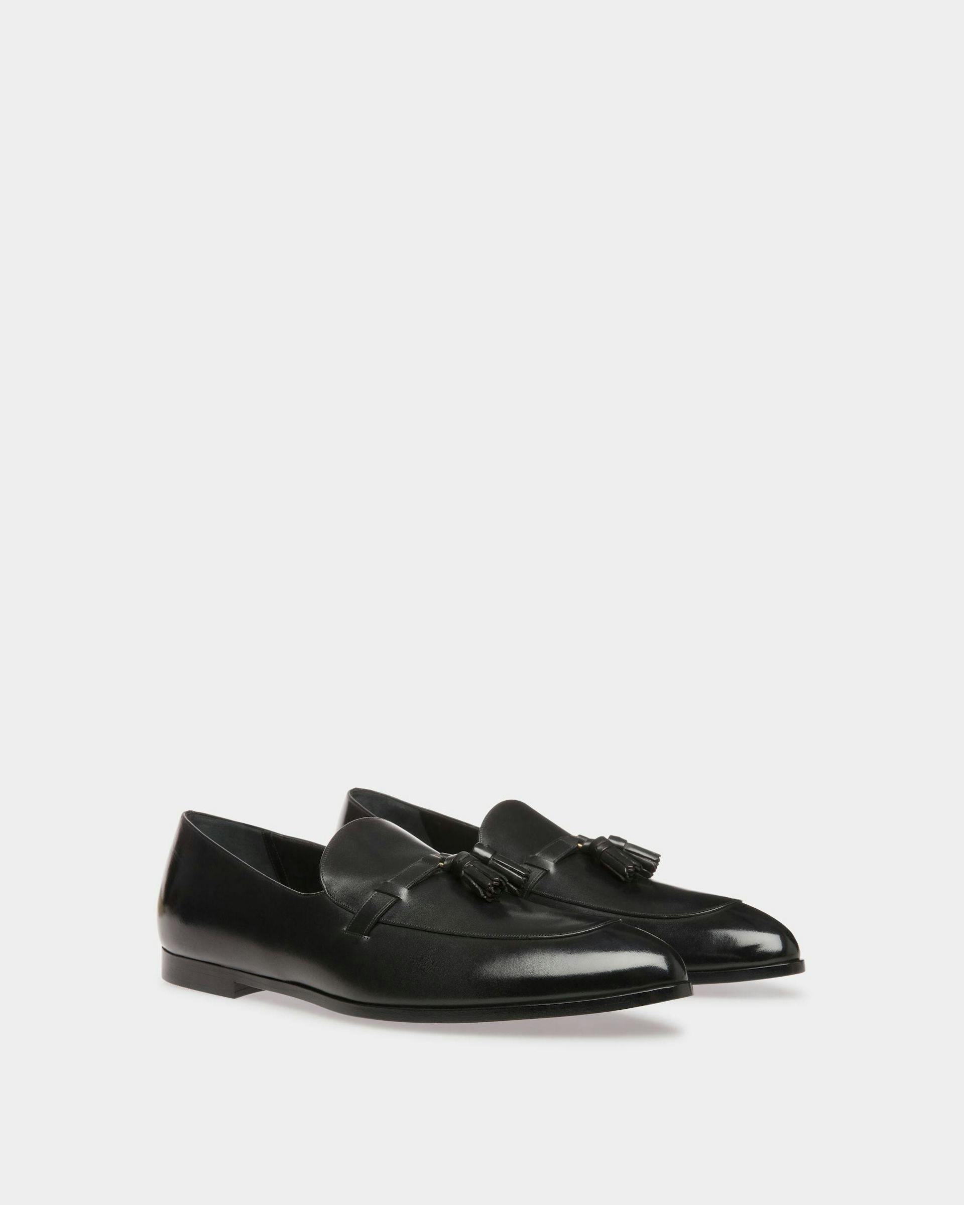 Vegas Flat Loafers In Black Leather - Men's - Bally - 03