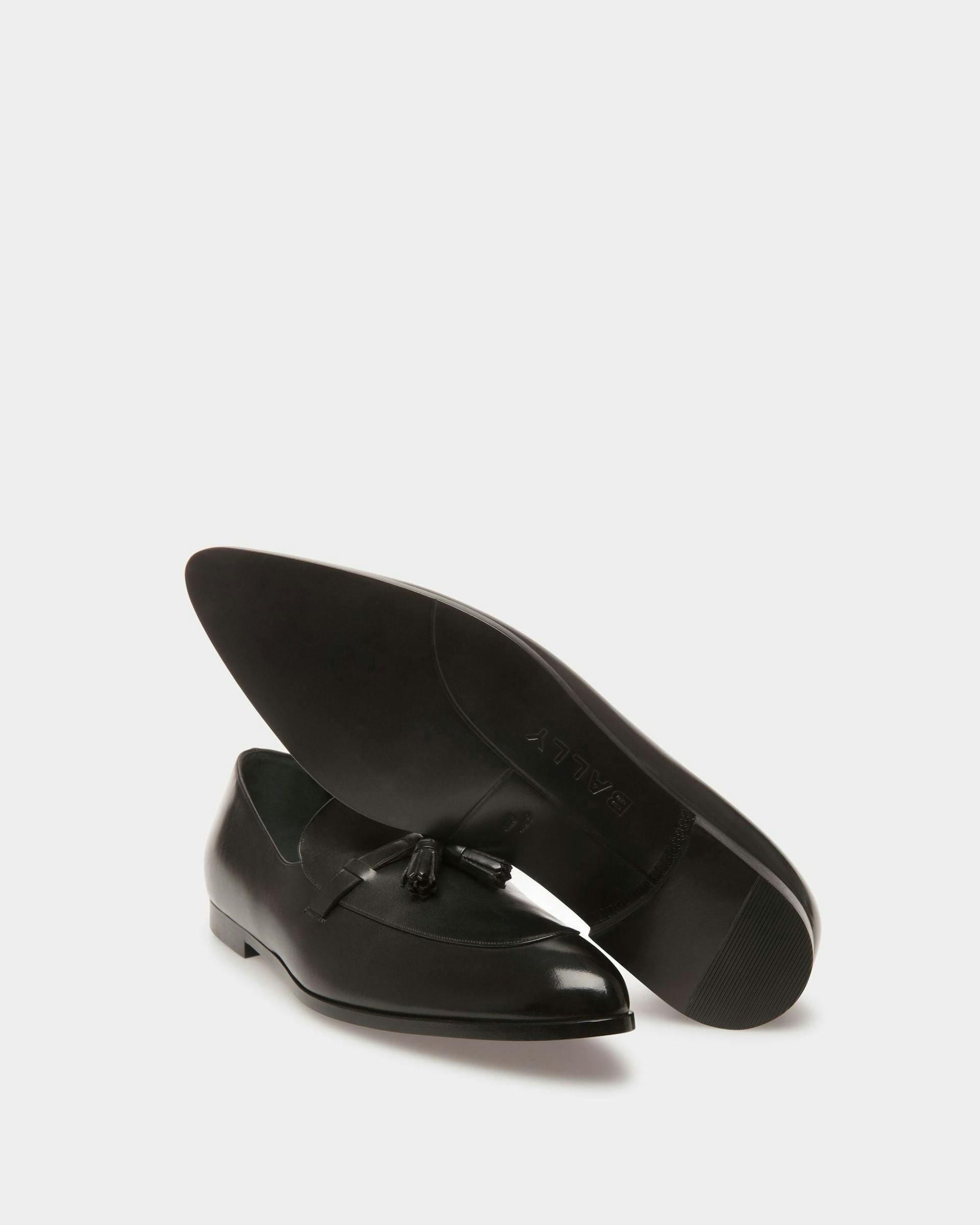 Vegas Flat Loafers In Black Leather - Men's - Bally - 05