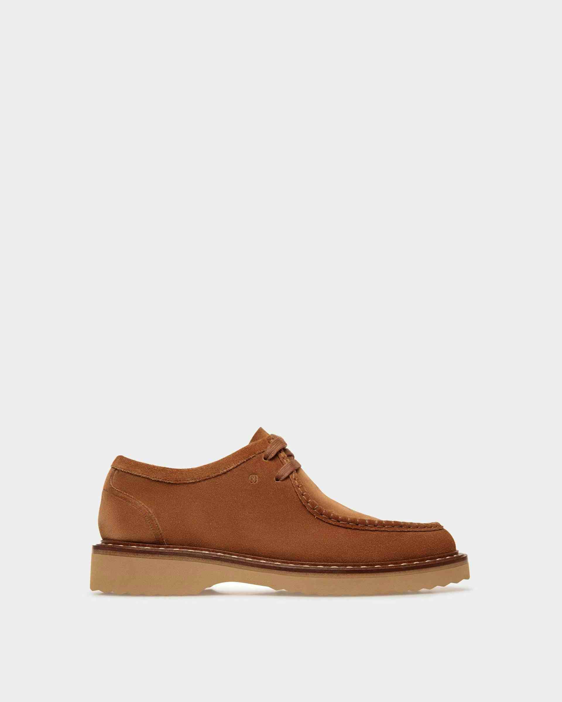 Neasden Derby Shoes In Light Brown Suede - Men's - Bally