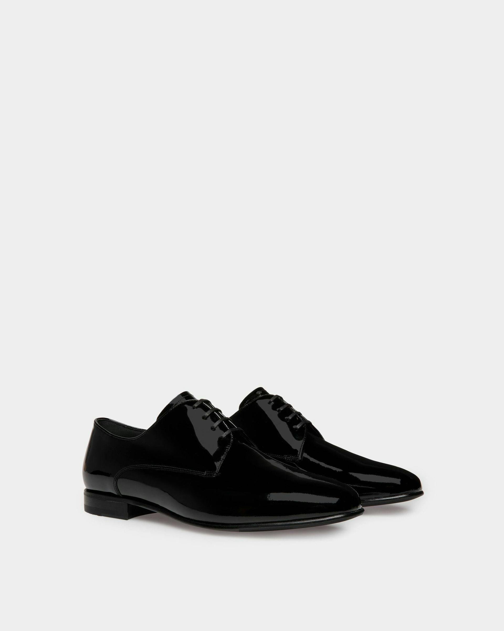 Suisse Derby in Black Patent Leather - Men's - Bally - 02