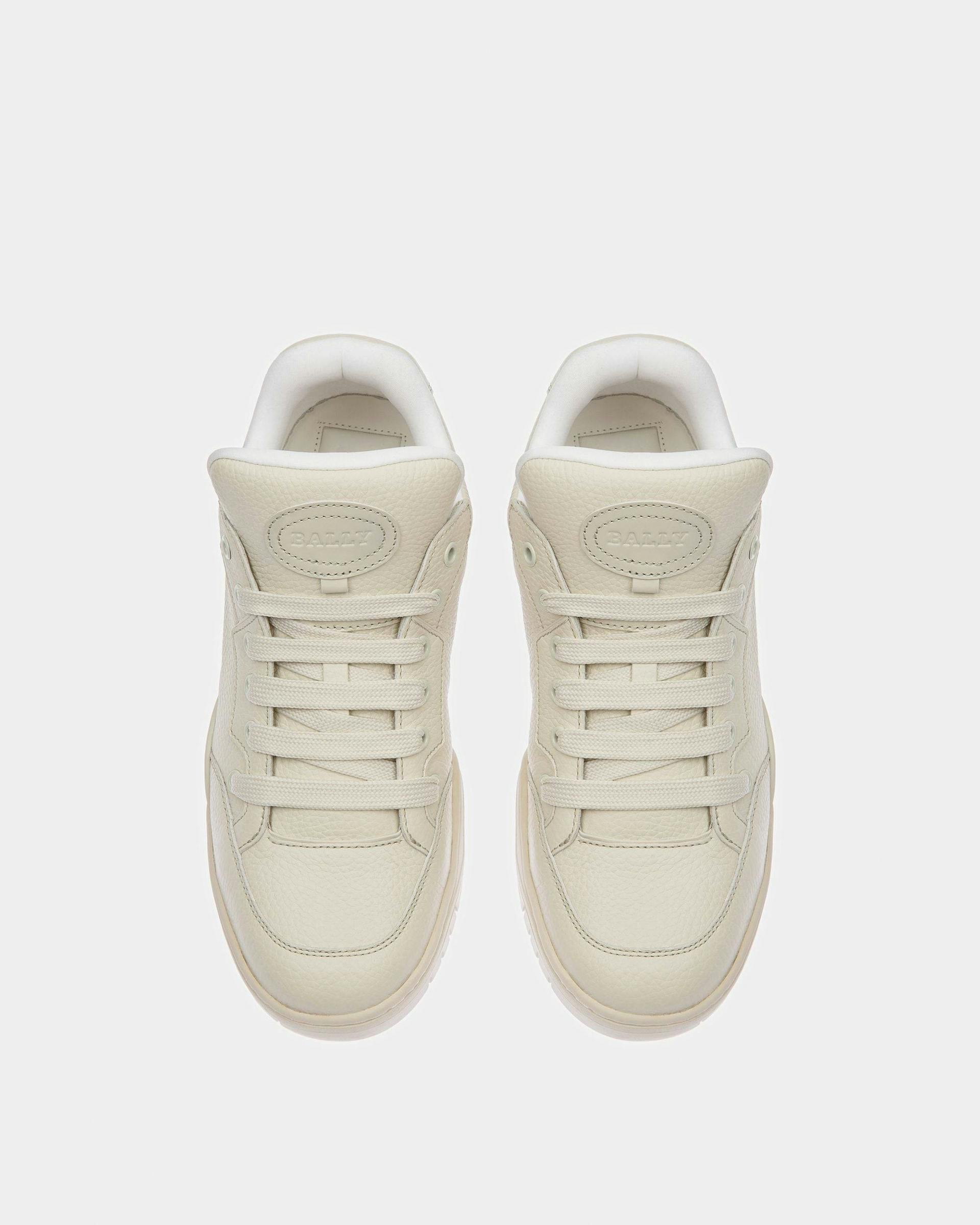 Kiro Leather Sneakers In Dusty White - Men's - Bally - 02