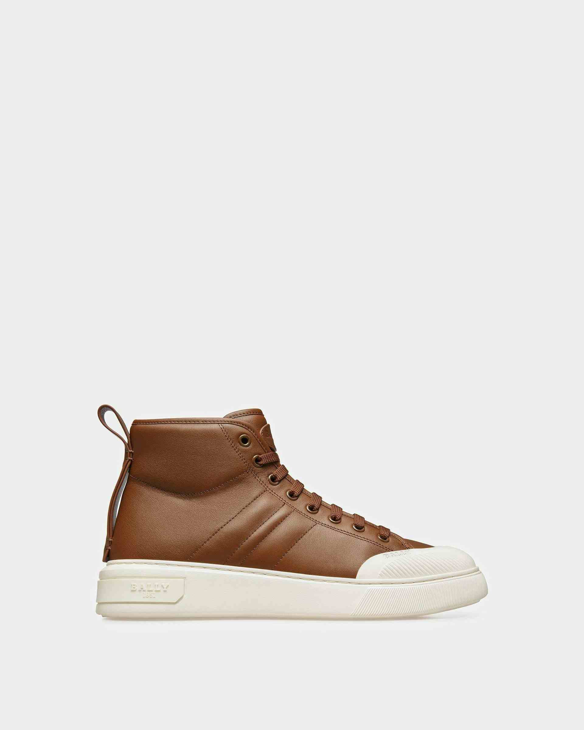Maren Leather Sneakers In Brown - Men's - Bally