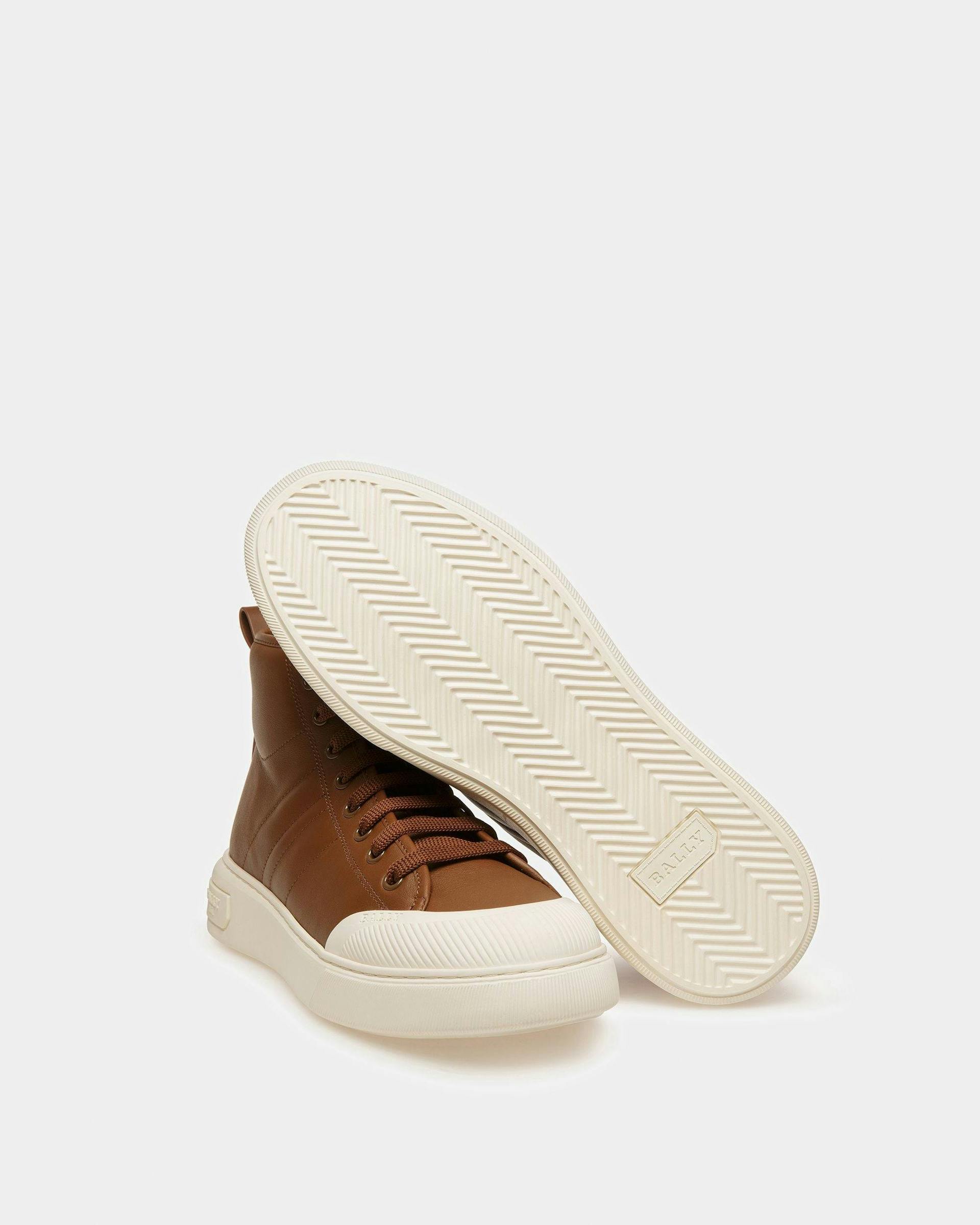 Maren Leather Sneakers In Brown - Men's - Bally - 05