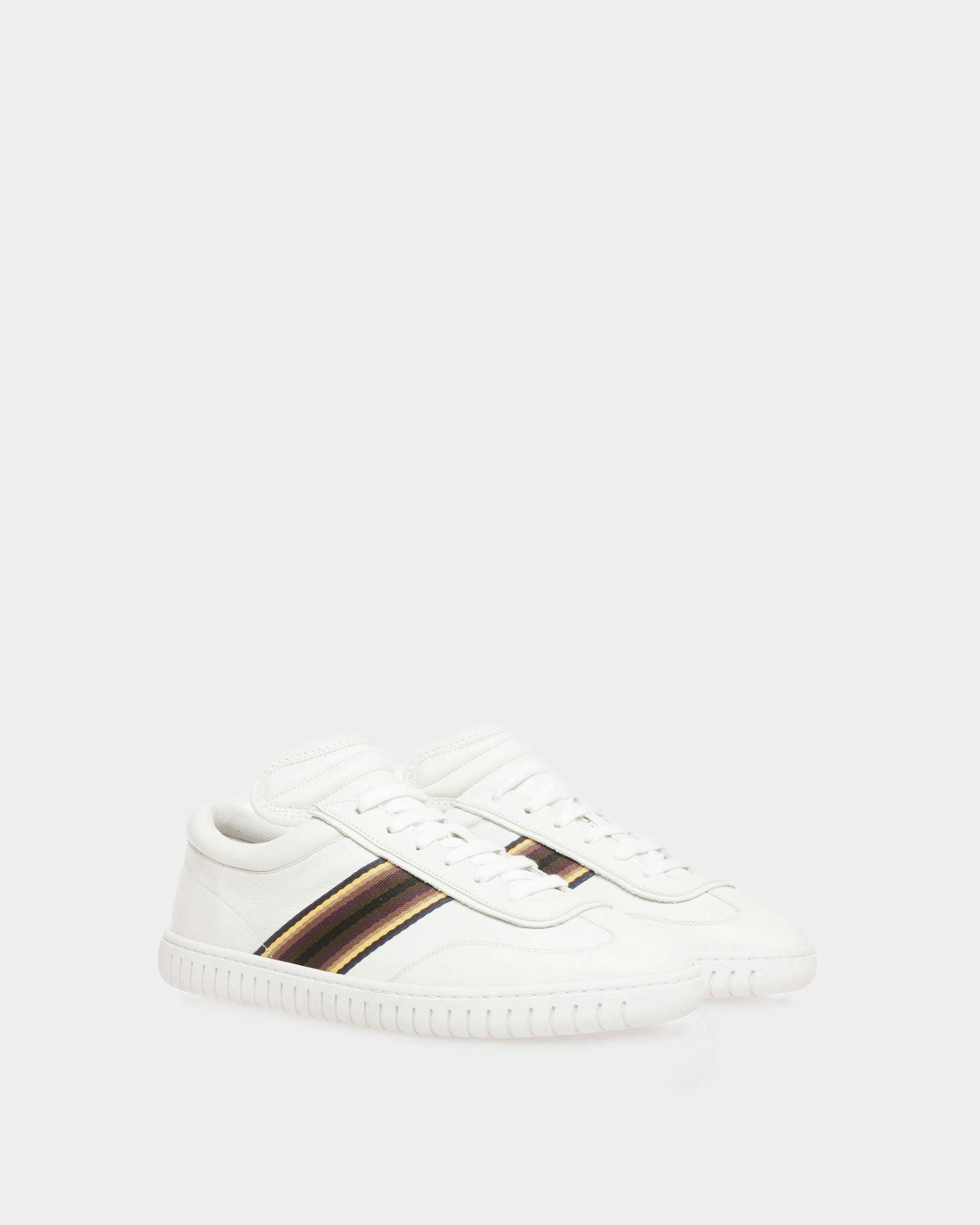 Player Sneakers In White Leather - Men's - Bally - 03