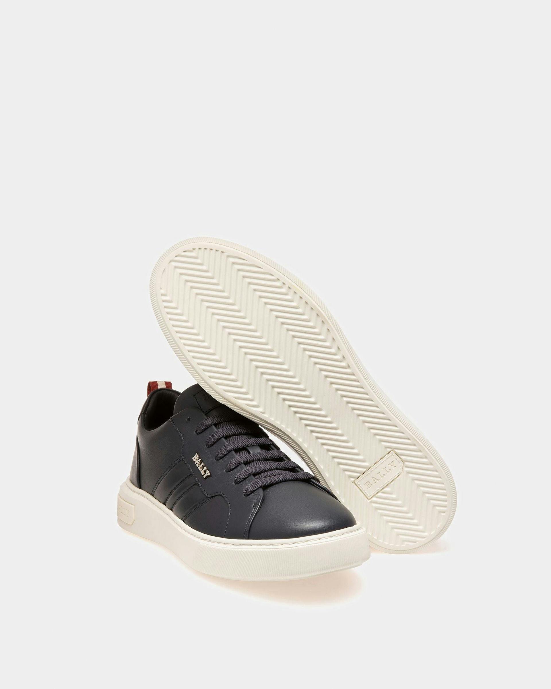 Maxim Leather Sneakers In Navy - Men's - Bally - 03