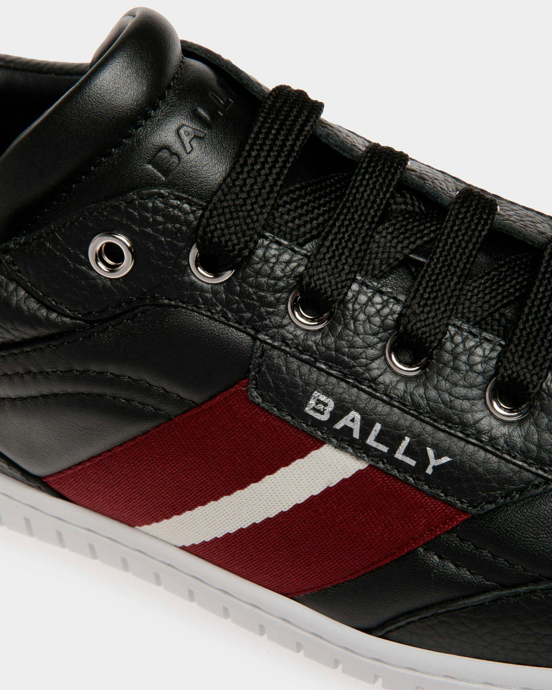 Men's Player Sneaker In Black Leather | Bally | Still Life Detail