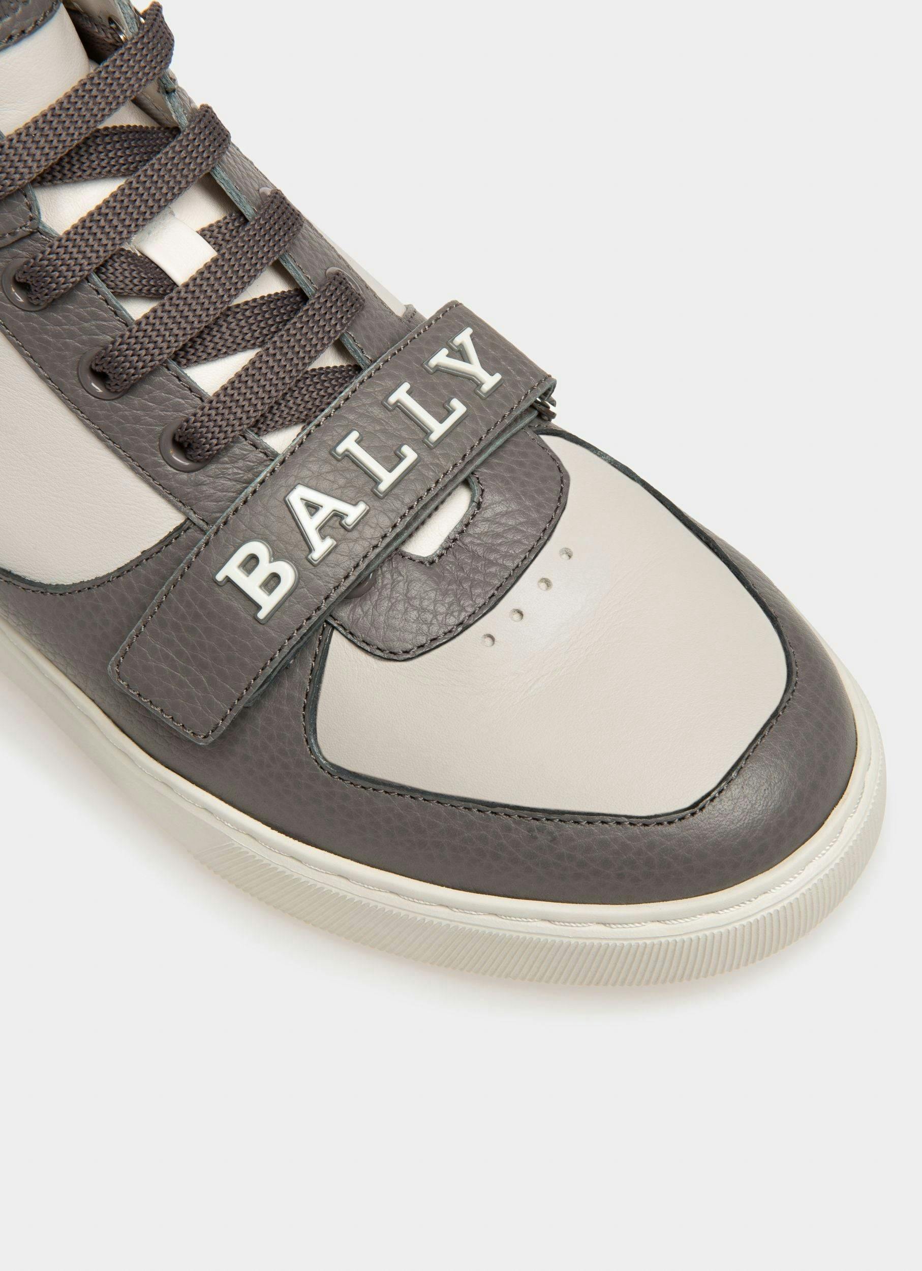 Merryk Leather Sneakers In Grey And White - Men's - Bally - 06