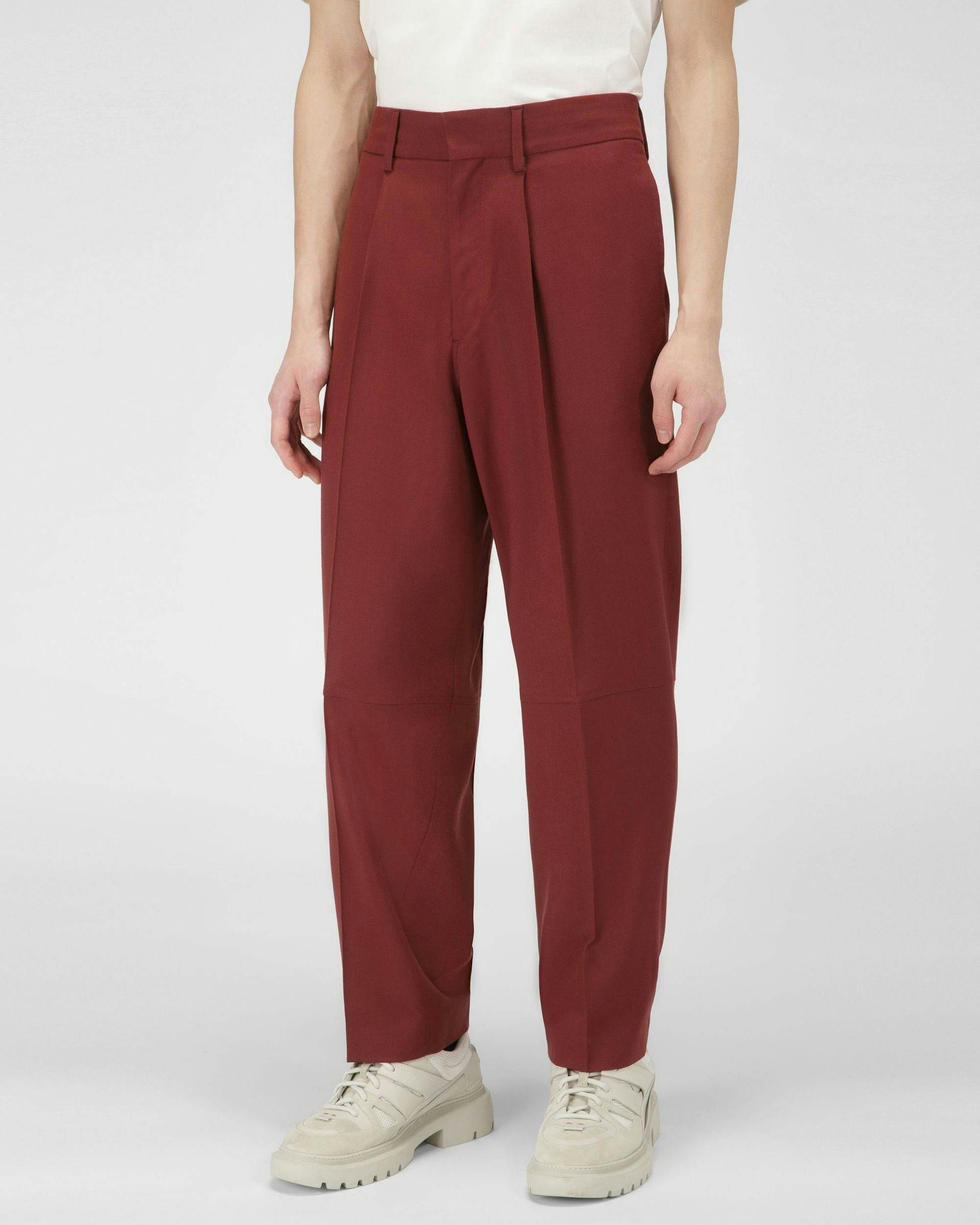Wool Trousers In Heritage Red - Men's - Bally - 01