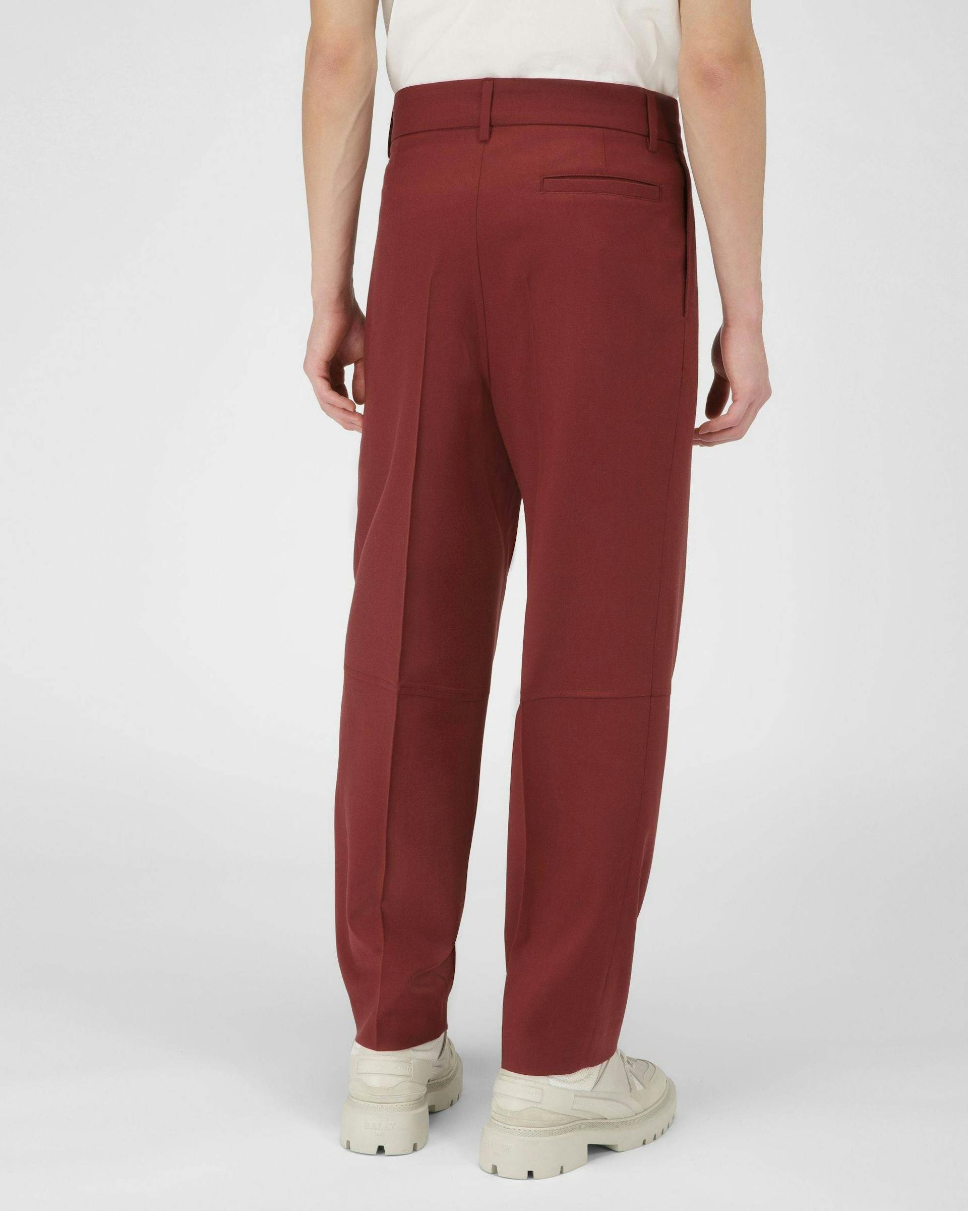 Wool Trousers In Heritage Red - Men's - Bally - 03