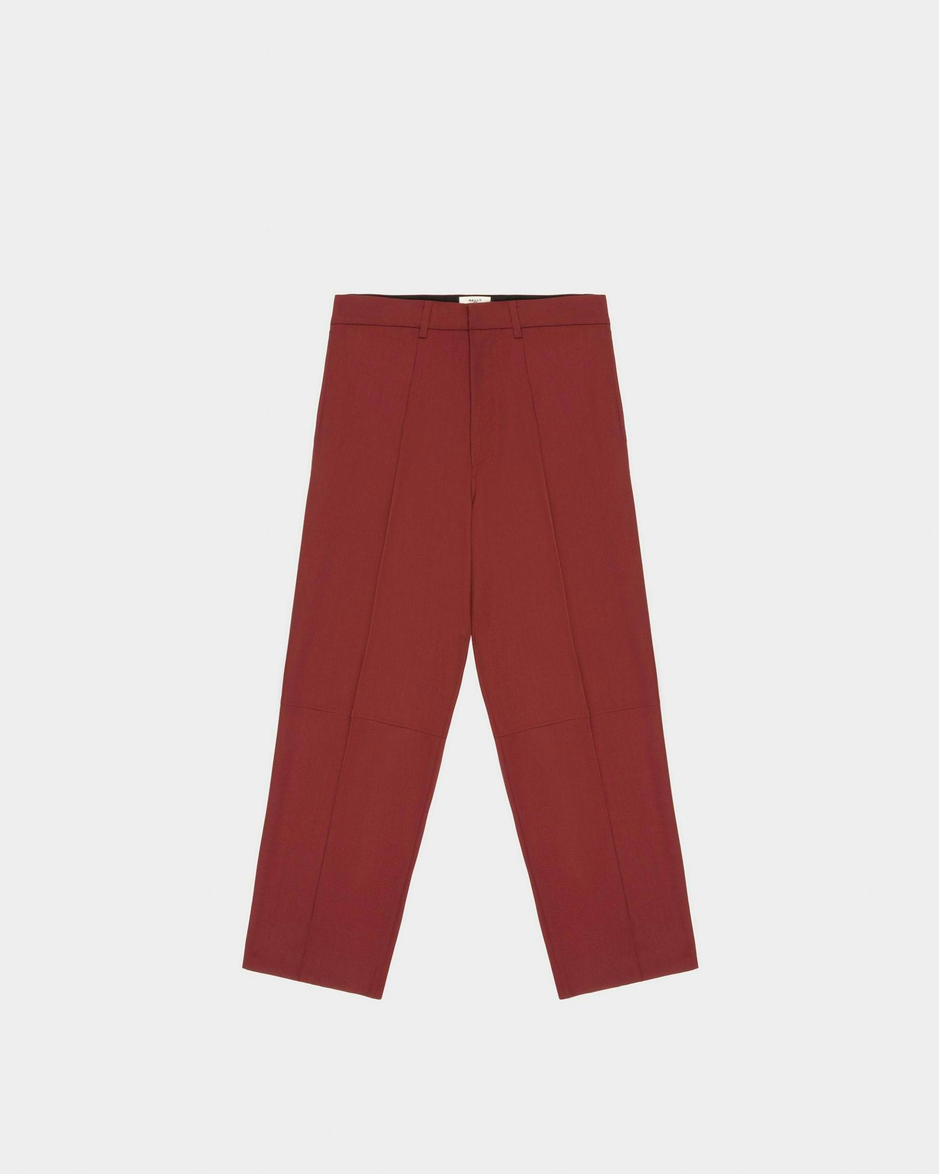 Wool Trousers In Heritage Red - Men's - Bally - 04