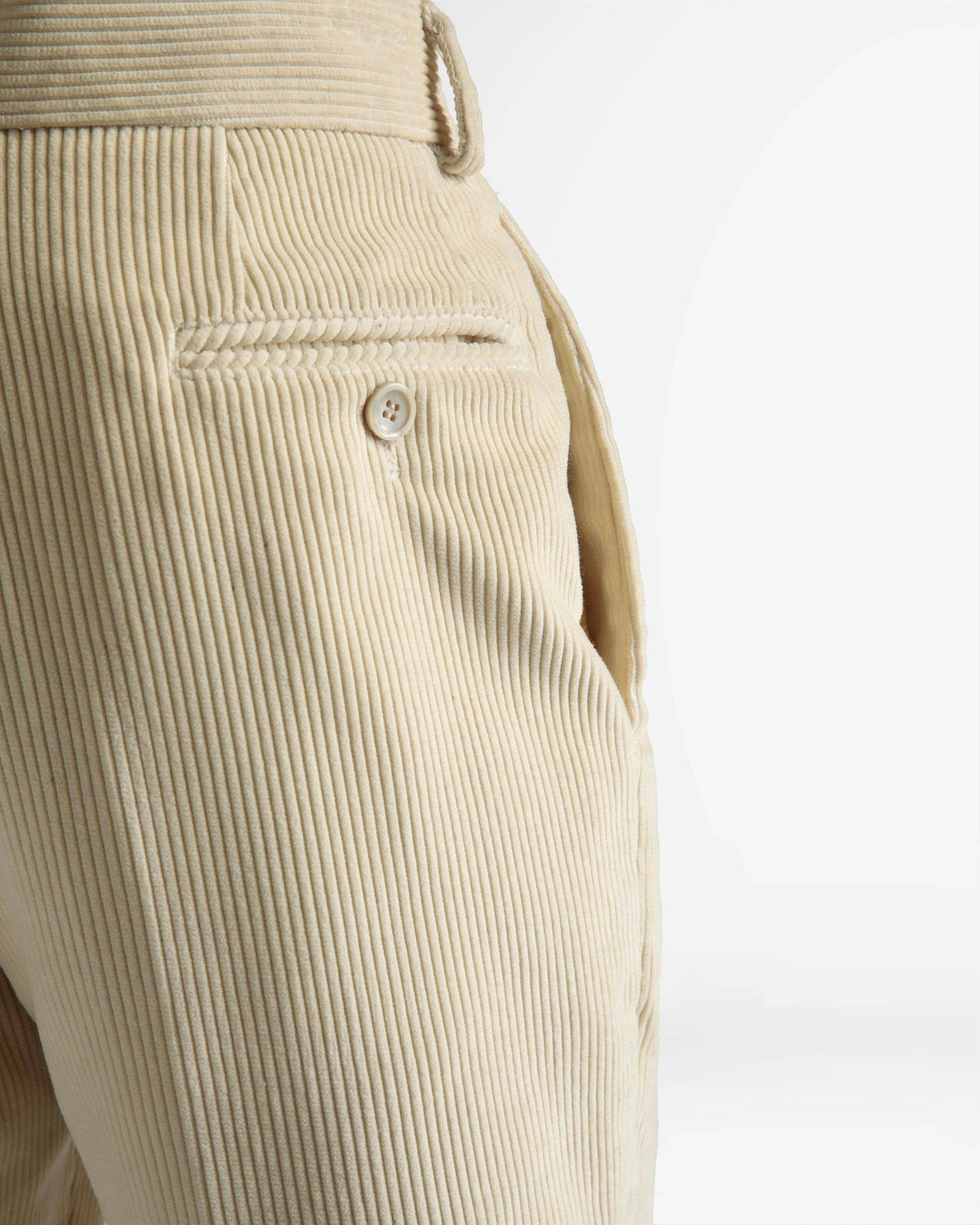 Tailored Straight Leg Pants In Bone Wool - Men's - Bally - 04