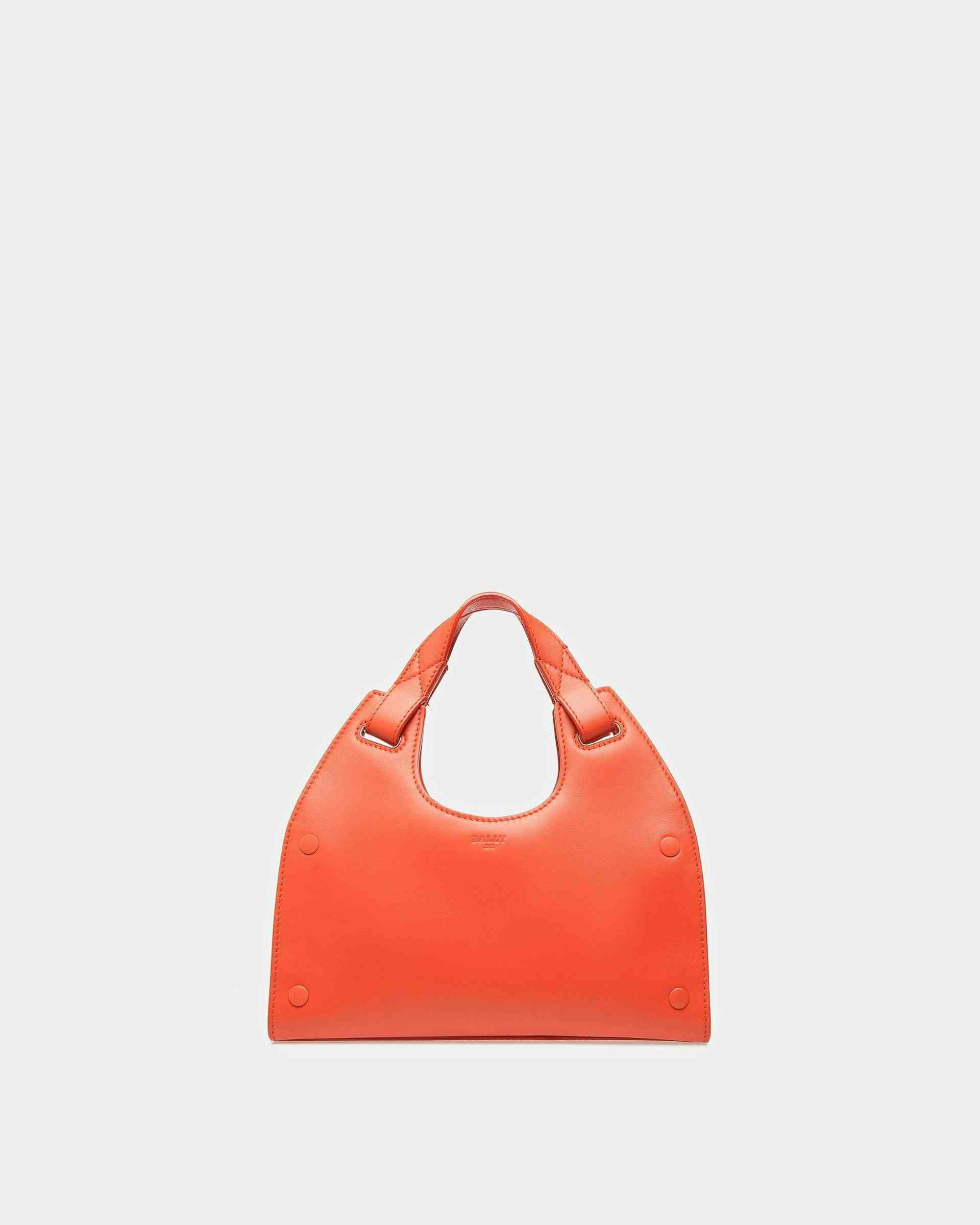Ahres S Leather Crossbody Bag In Orange - Women's - Bally