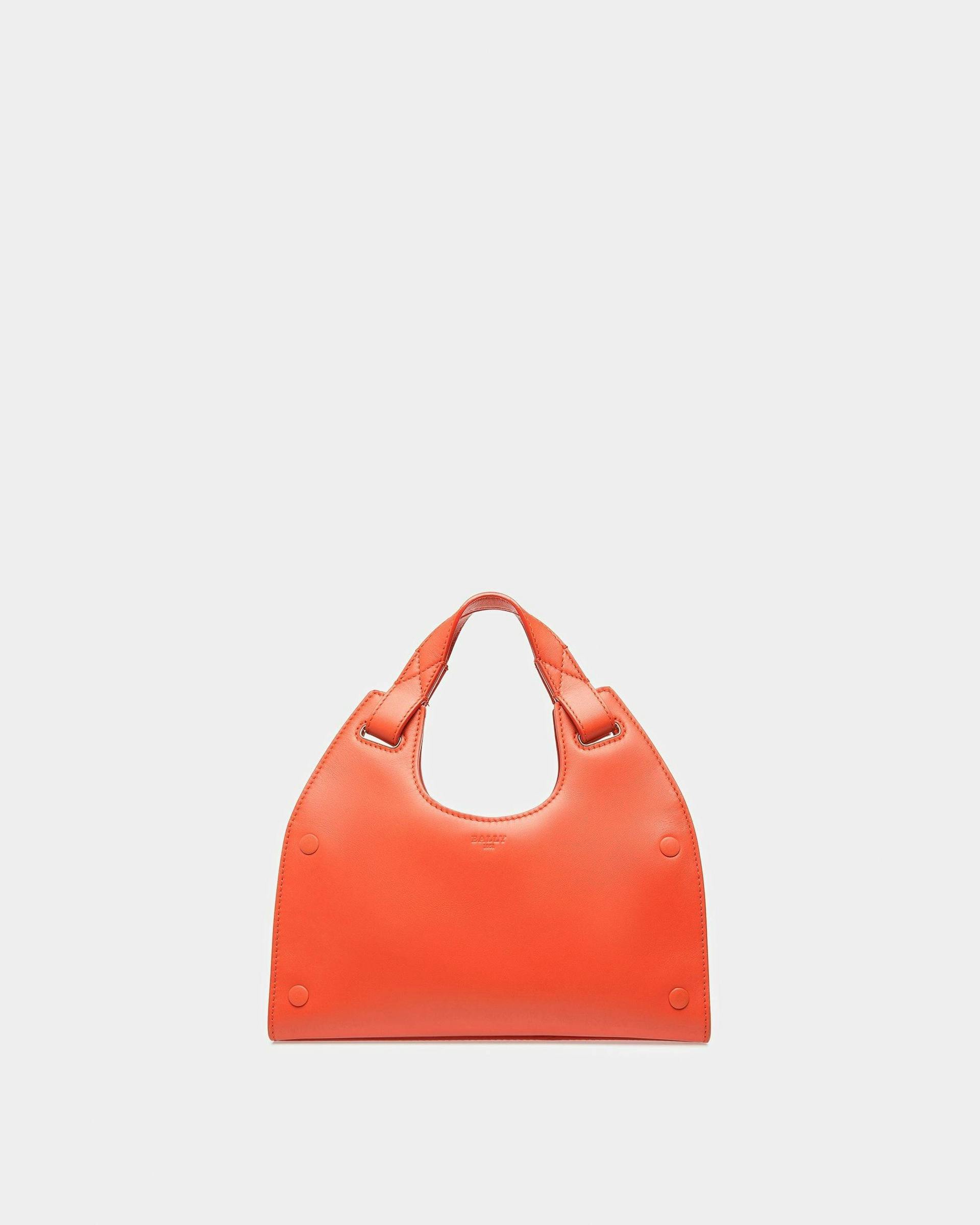 Ahres S Leather Crossbody Bag In Orange - Women's - Bally - 01