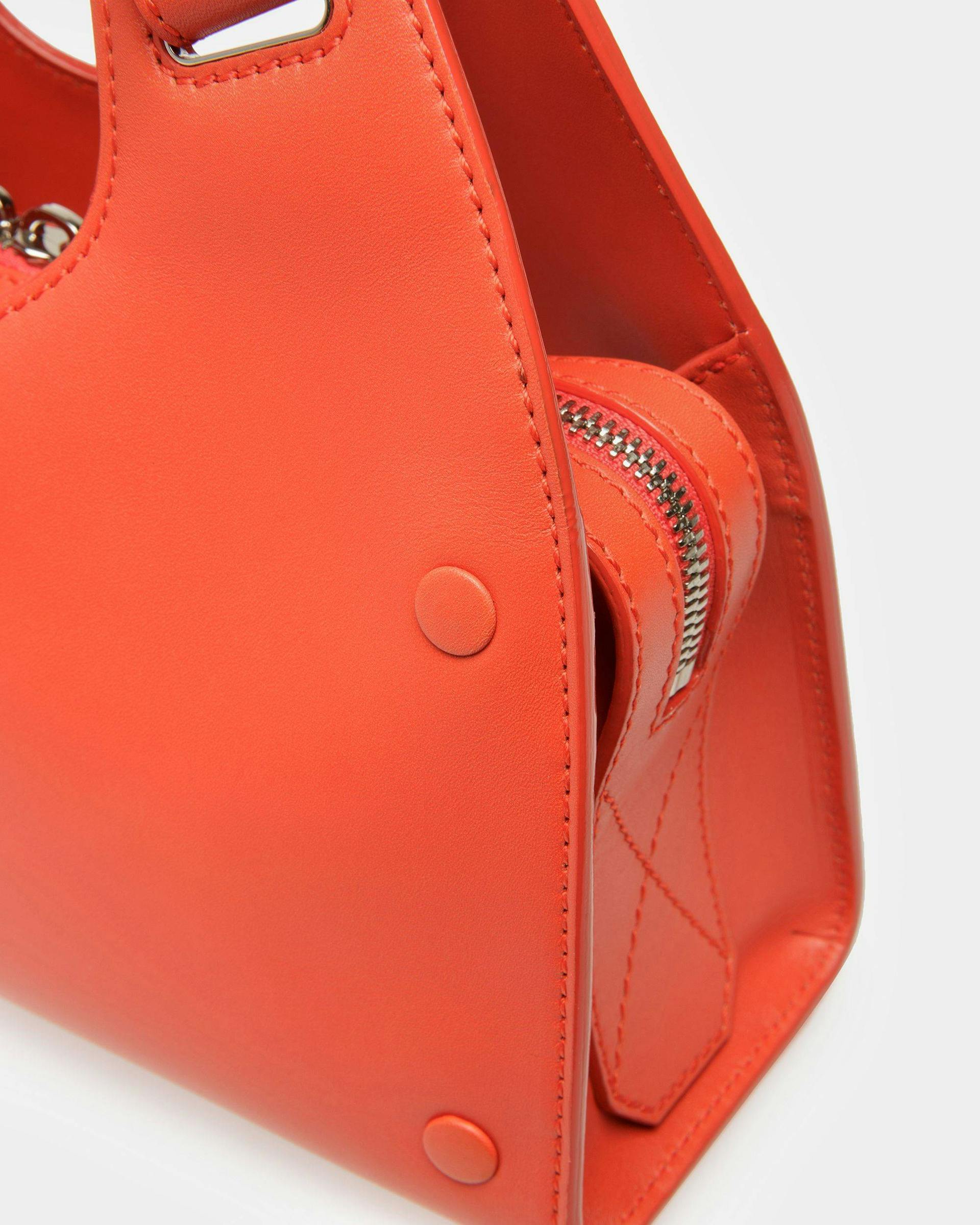 Ahres S Leather Crossbody Bag In Orange - Women's - Bally - 09