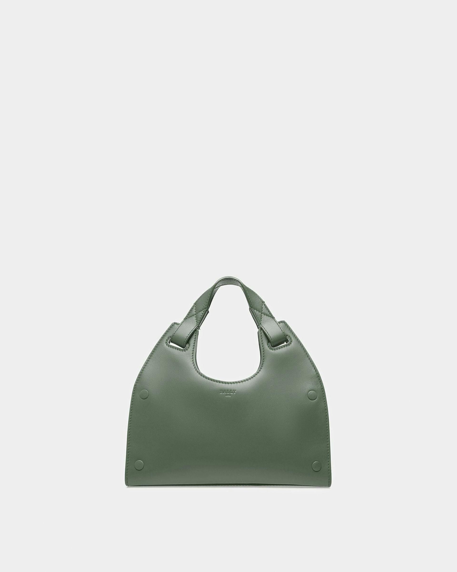 Ahres Small Leather Shoulder Bag In Sage - Women's - Bally - 01