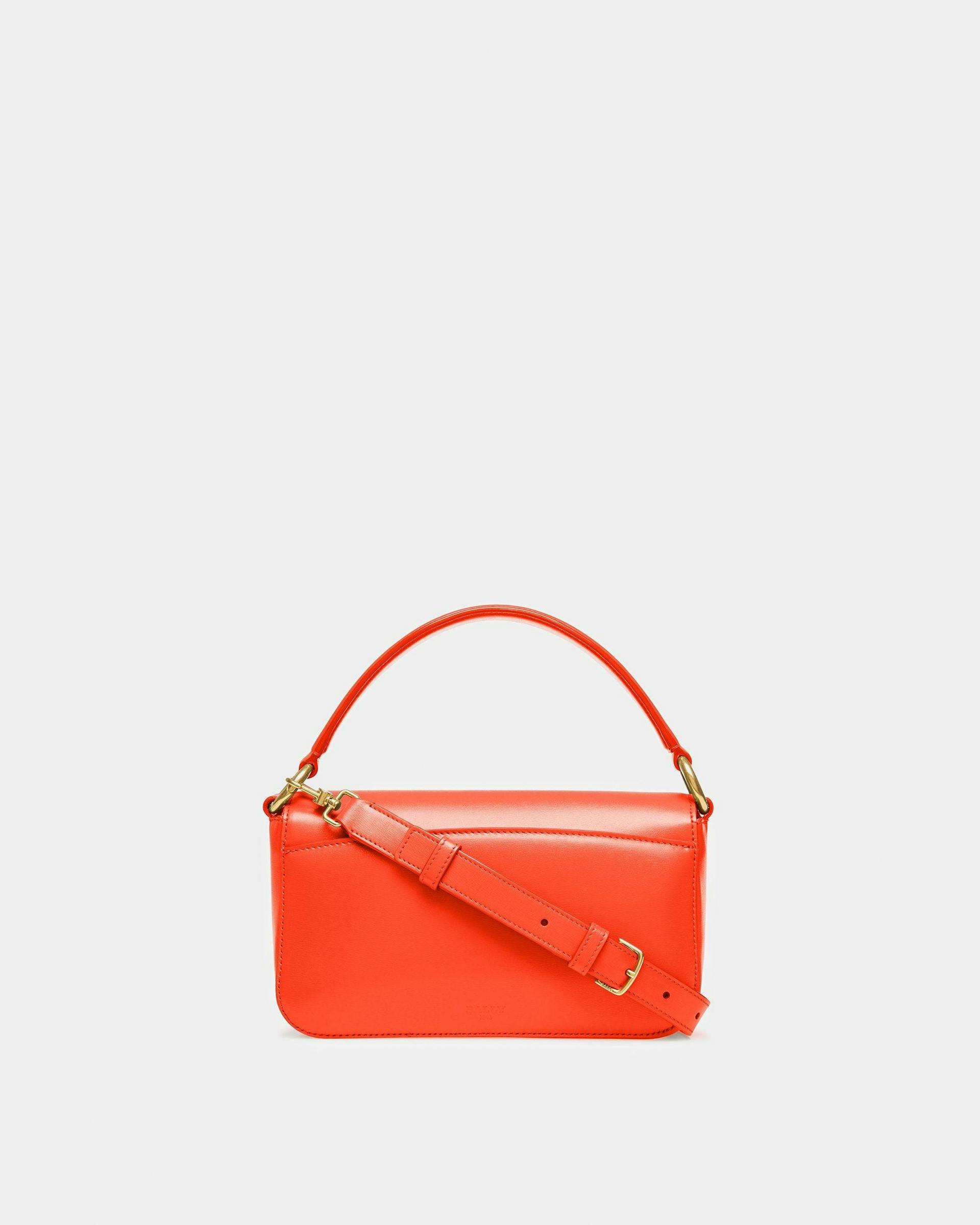 Brodye Leather Crossbody Bag In Orange - Women's - Bally - 02