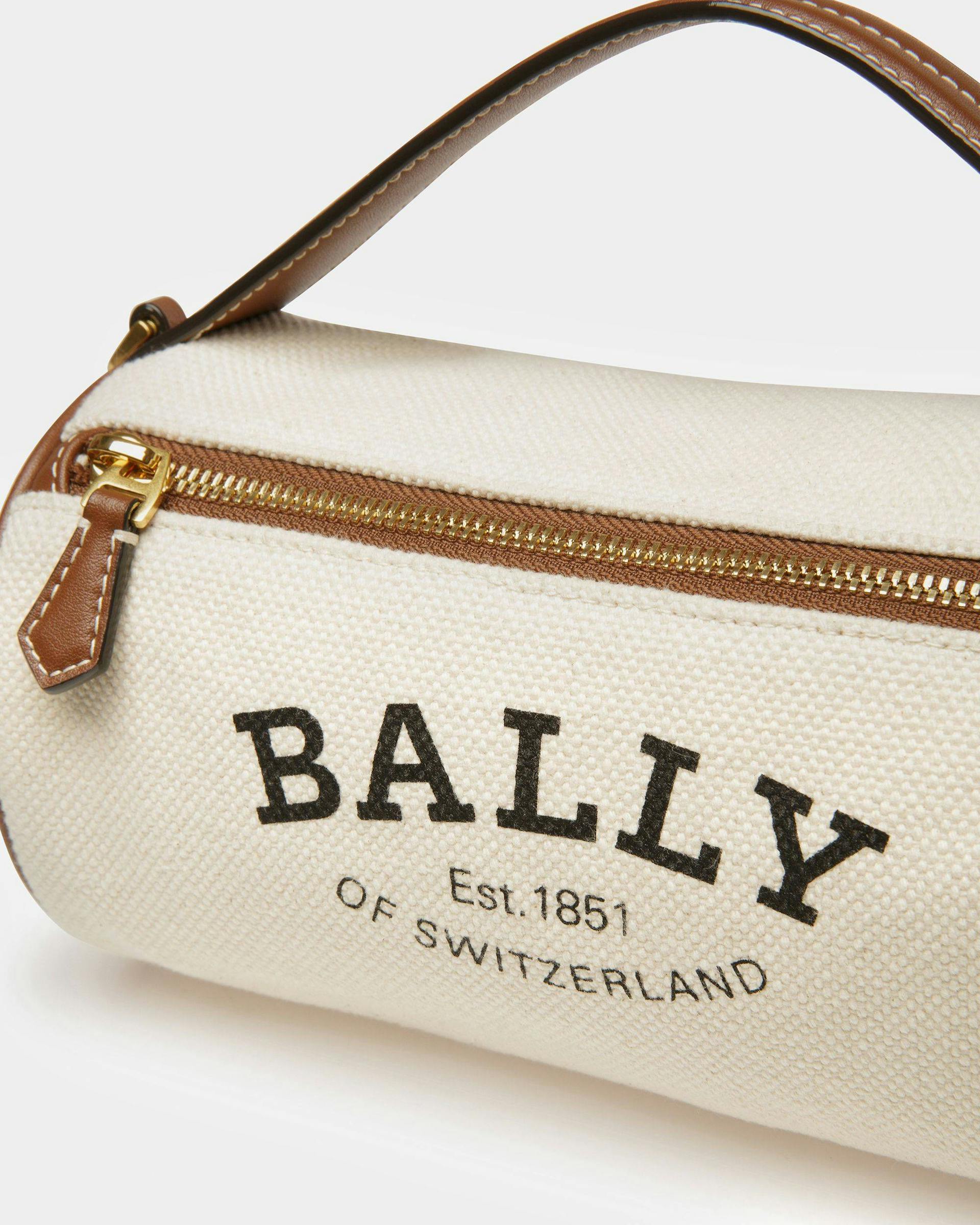 Calyn Fabric Crossbody Bag In Natural - Women's - Bally - 05