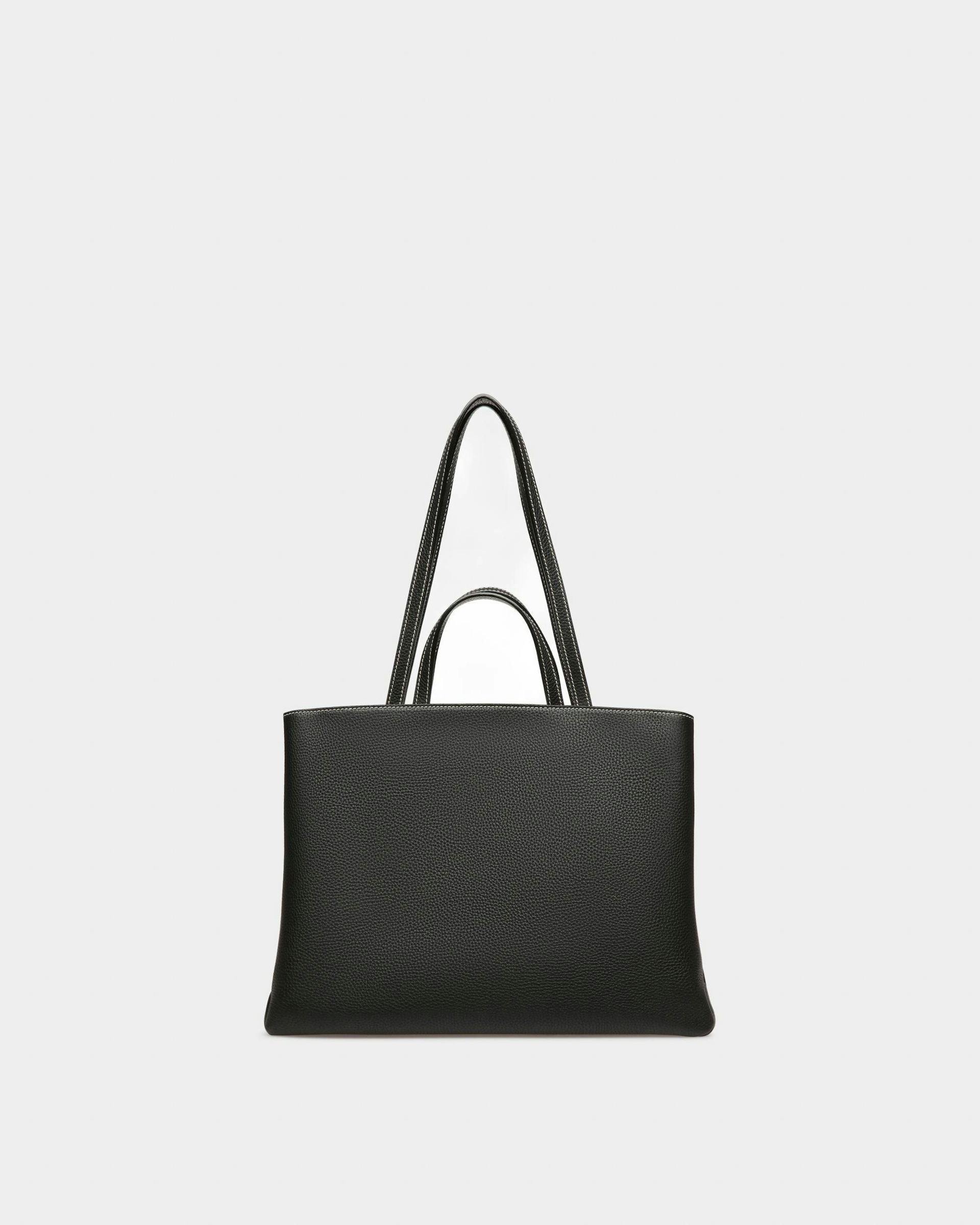 Lock Me Tote Bag In Black Leather - Women's - Bally - 03