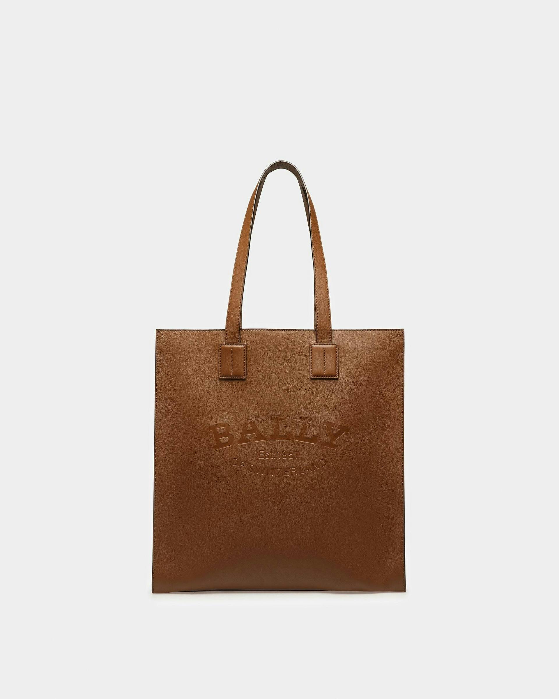 Crystalia Leather Tote In Brown - Women's - Bally - 01