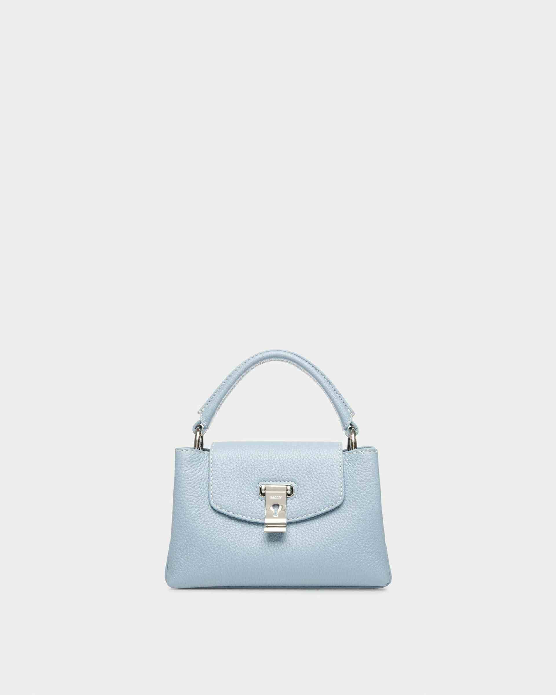 Layka XS Leather Minibag In Light Blue - Women's - Bally