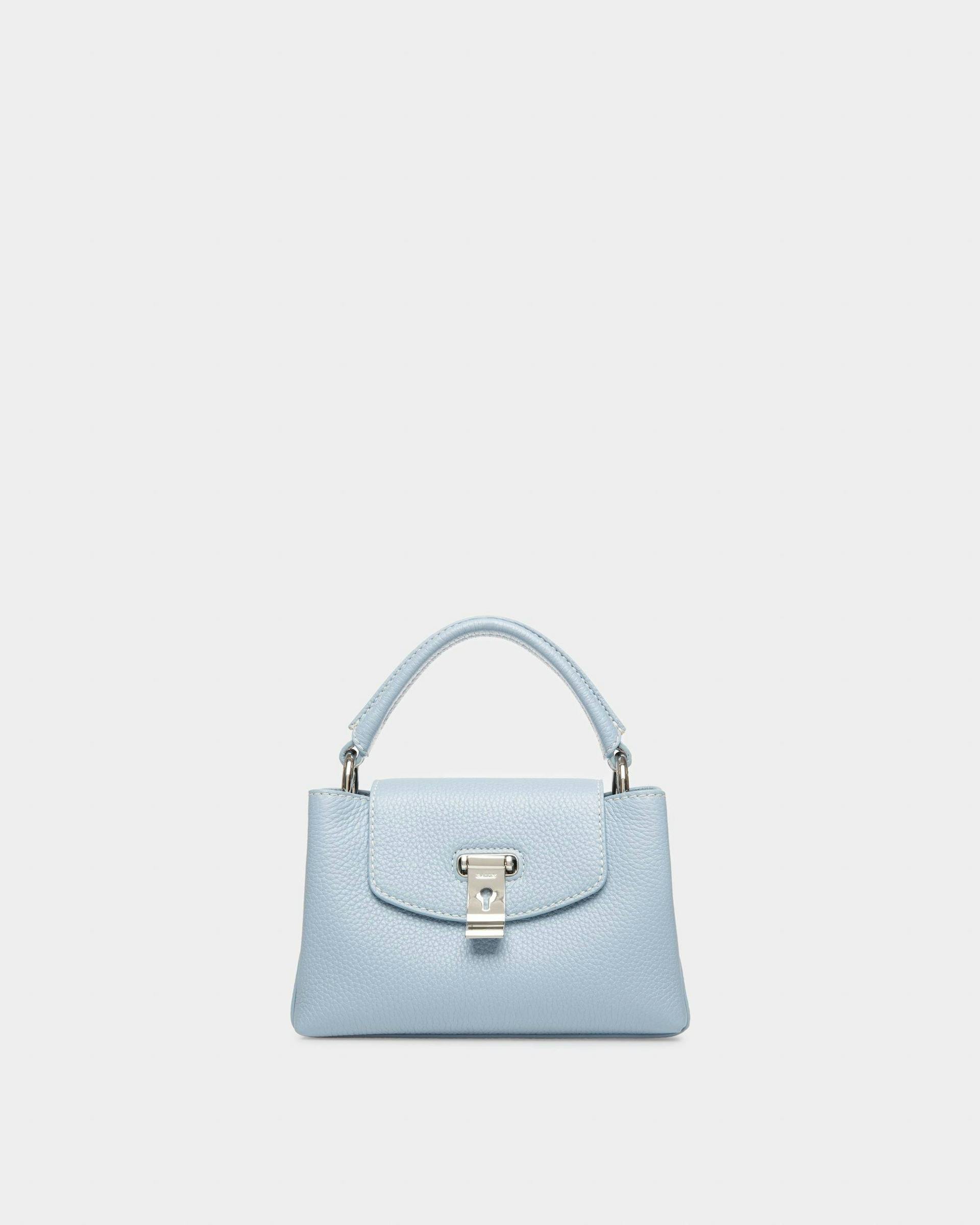 Layka XS Leather Minibag In Light Blue - Women's - Bally - 01