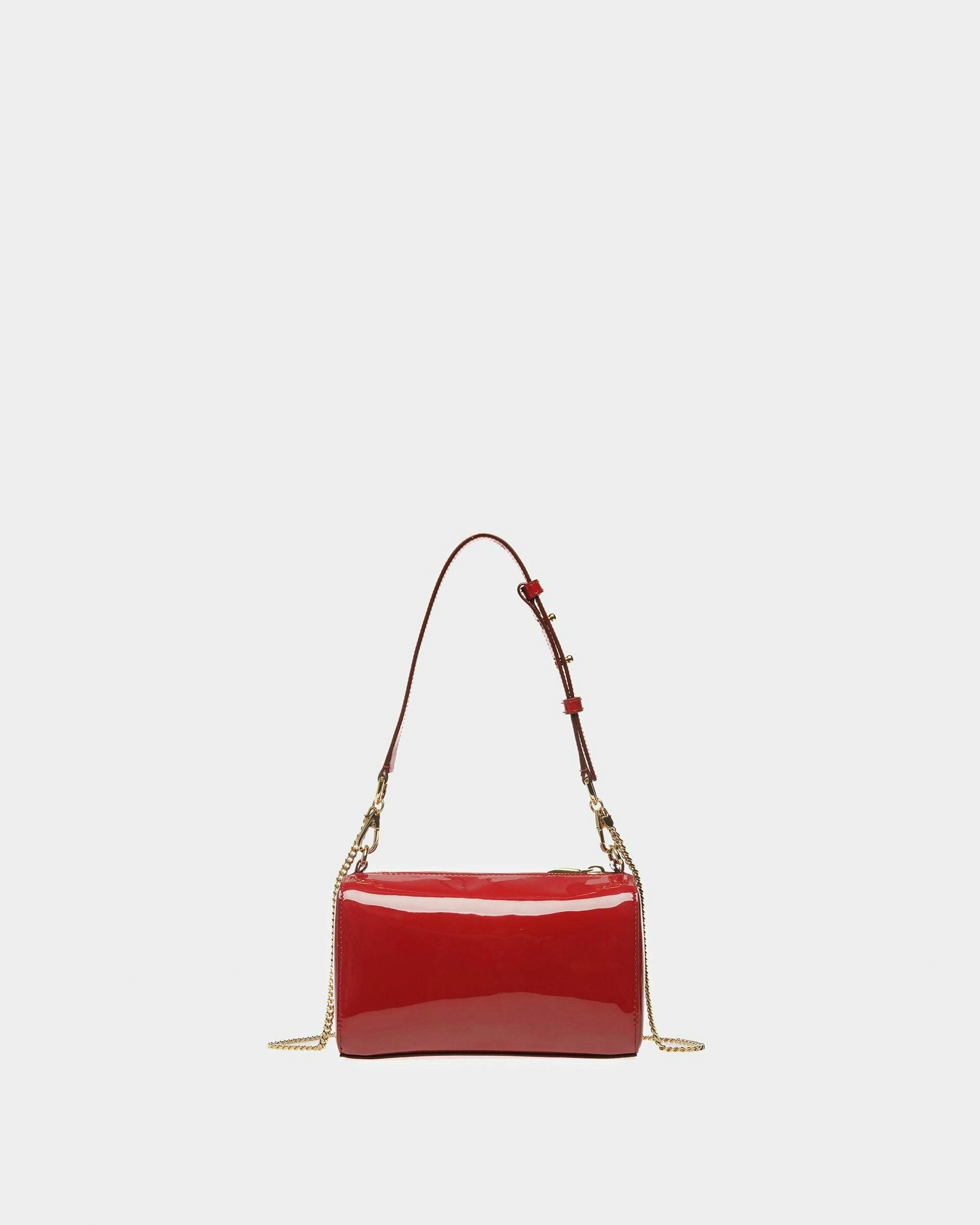 Emblem Minibag In Deep Ruby Leather - Women's - Bally - 02