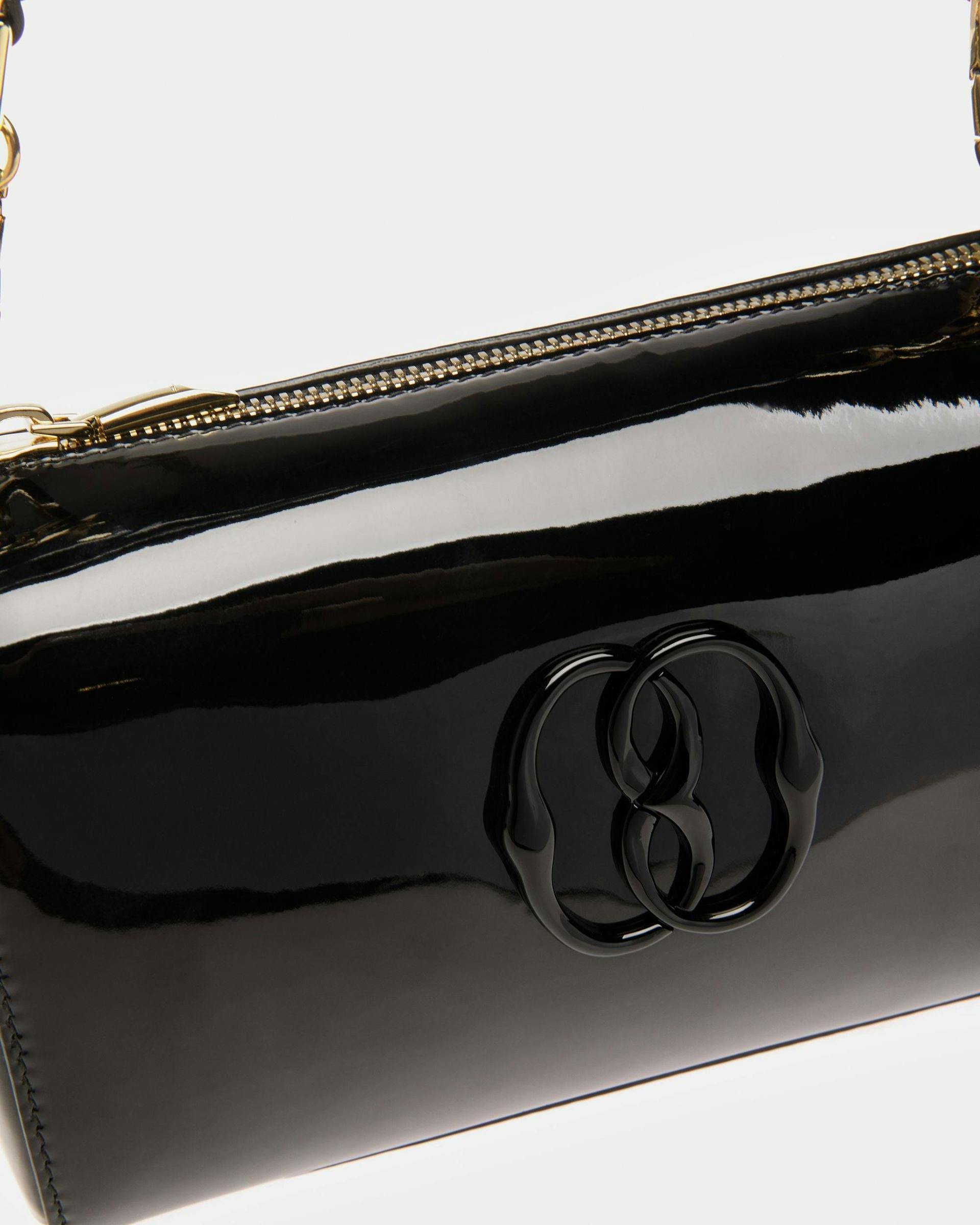 Emblem Minibag In Black Leather - Women's - Bally - 04