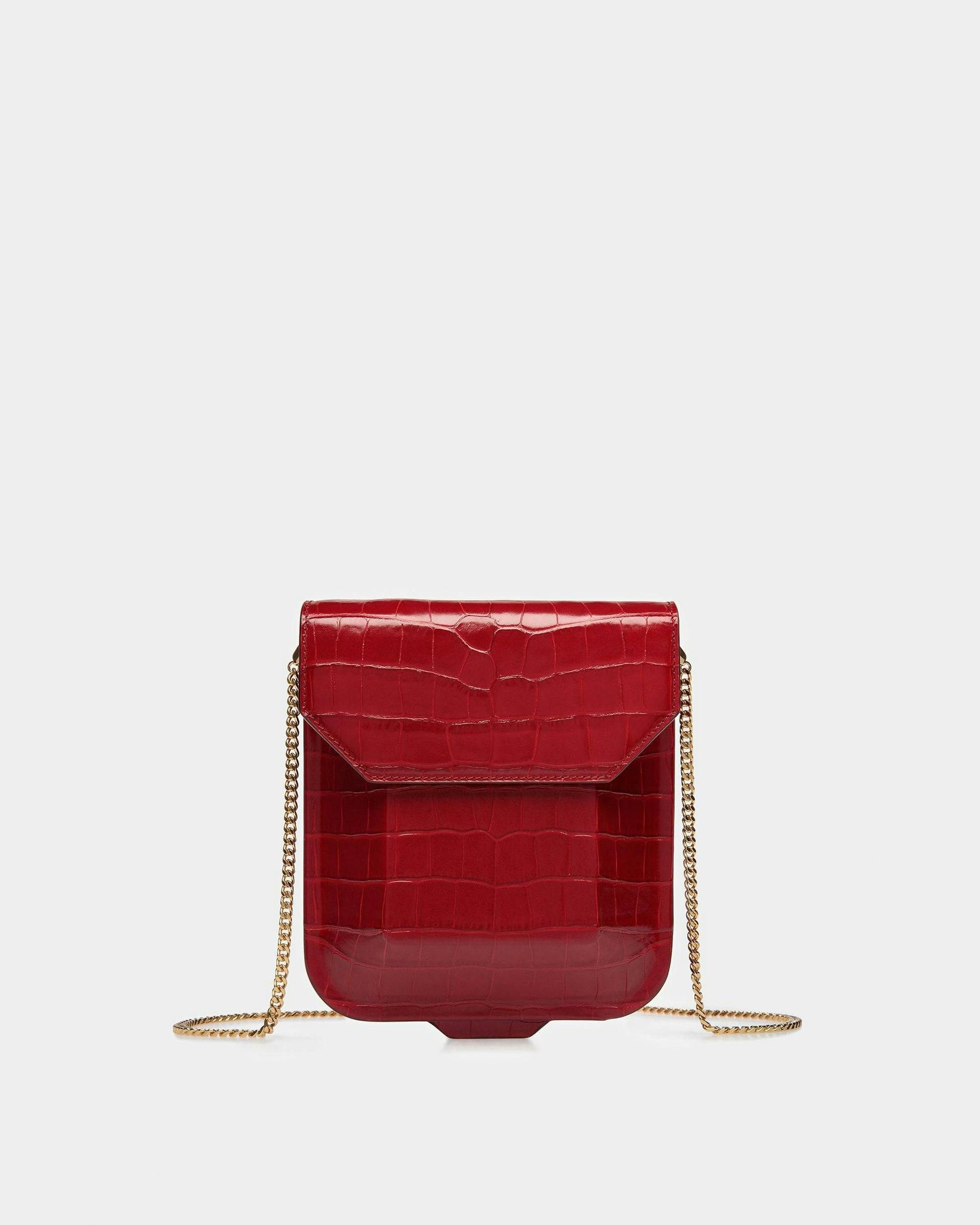 To Go Minibag In Crocodile Embossed Leather - Women's - Bally - 07