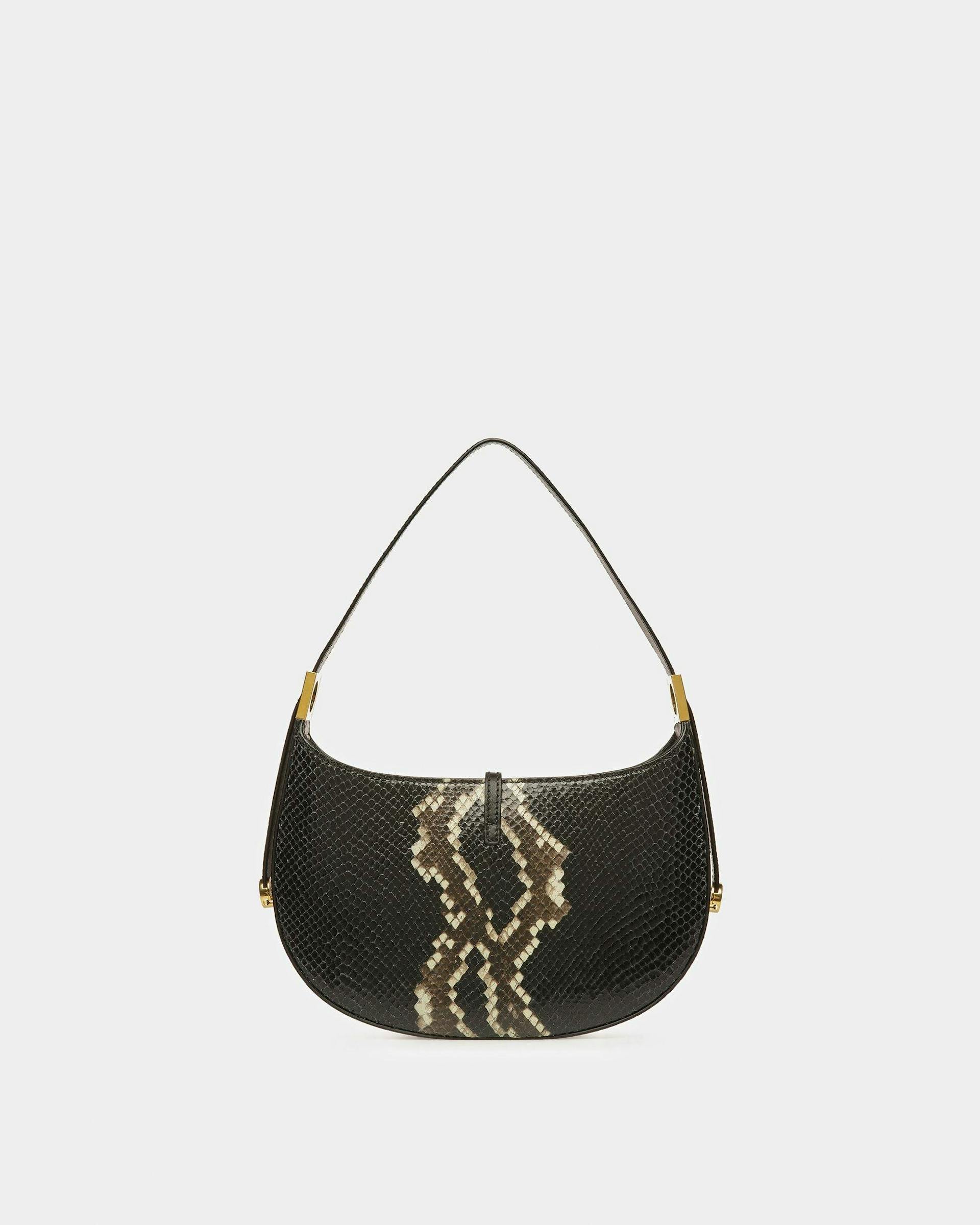 Block Shoulder Bag In Python Print - Women's - Bally - 03
