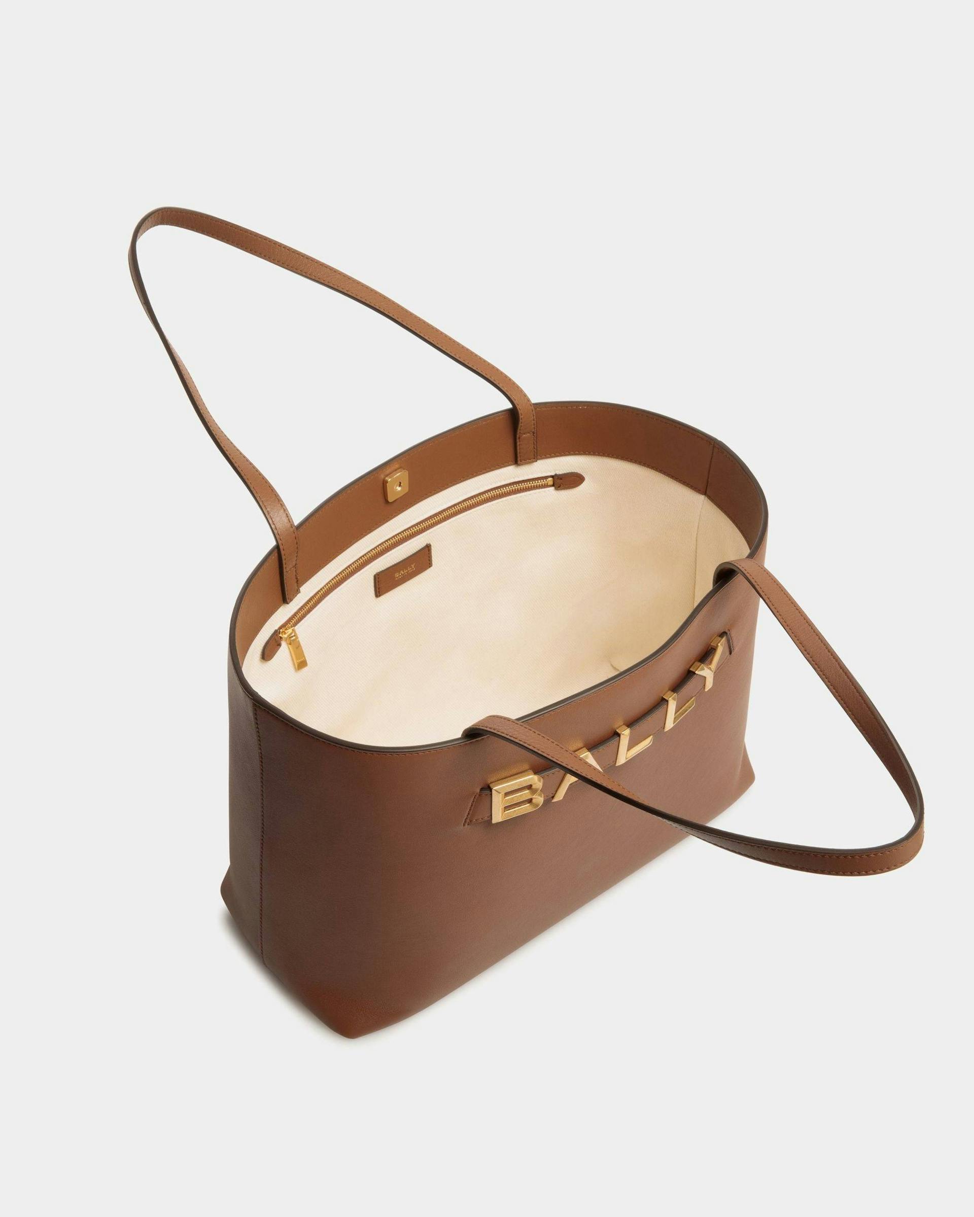 Bally Spell Tote Bag in Brown Leather - Women's - Bally - 04
