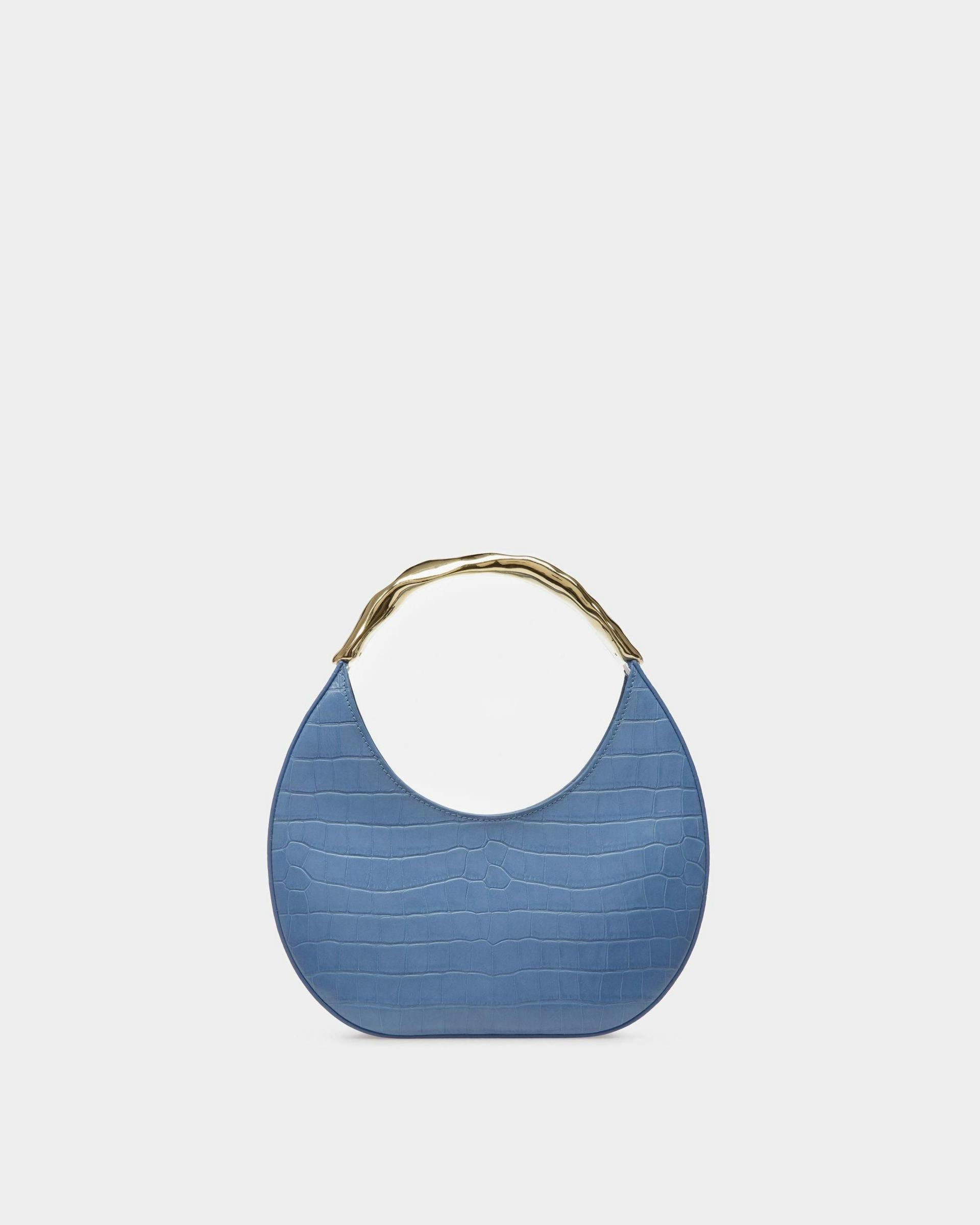 Baroque Hobo Bag In Blue Kiss Leather - Women's - Bally - 03