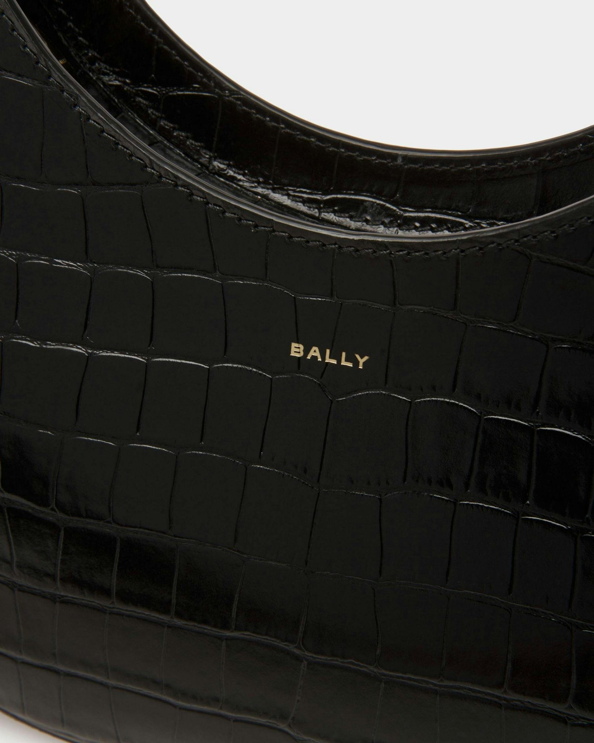 Baroque Hobo Bag In Black Leather - Women's - Bally - 06