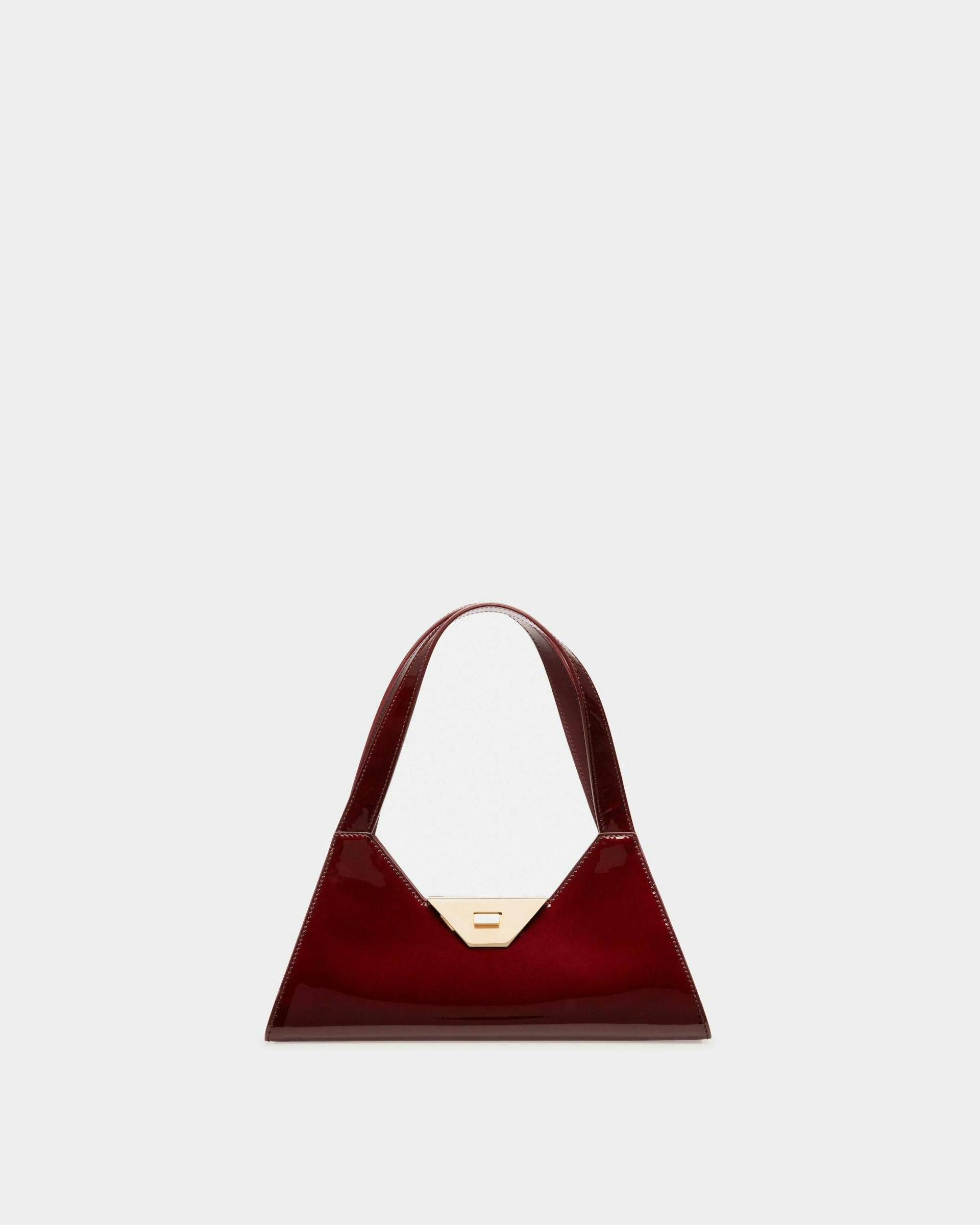 Trilliant Small Shoulder Bag In Deep Red Leather - Women's - Bally - 01