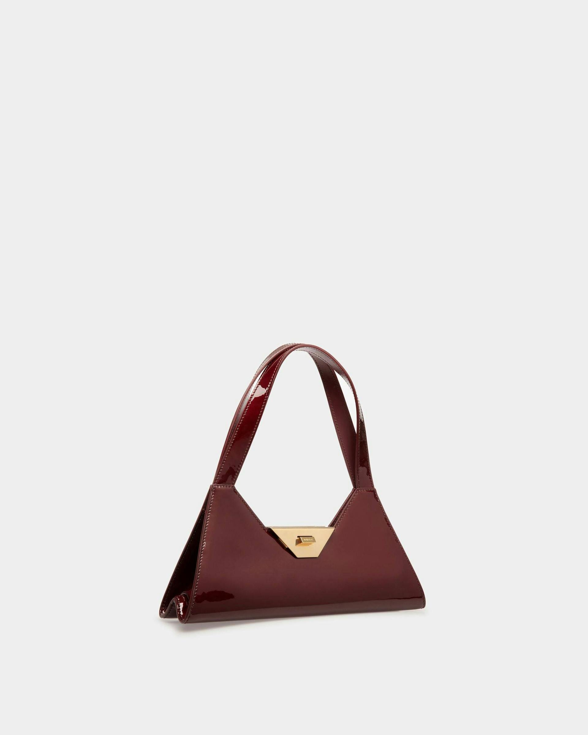 Trilliant Small Shoulder Bag In Deep Red Leather - Women's - Bally - 03