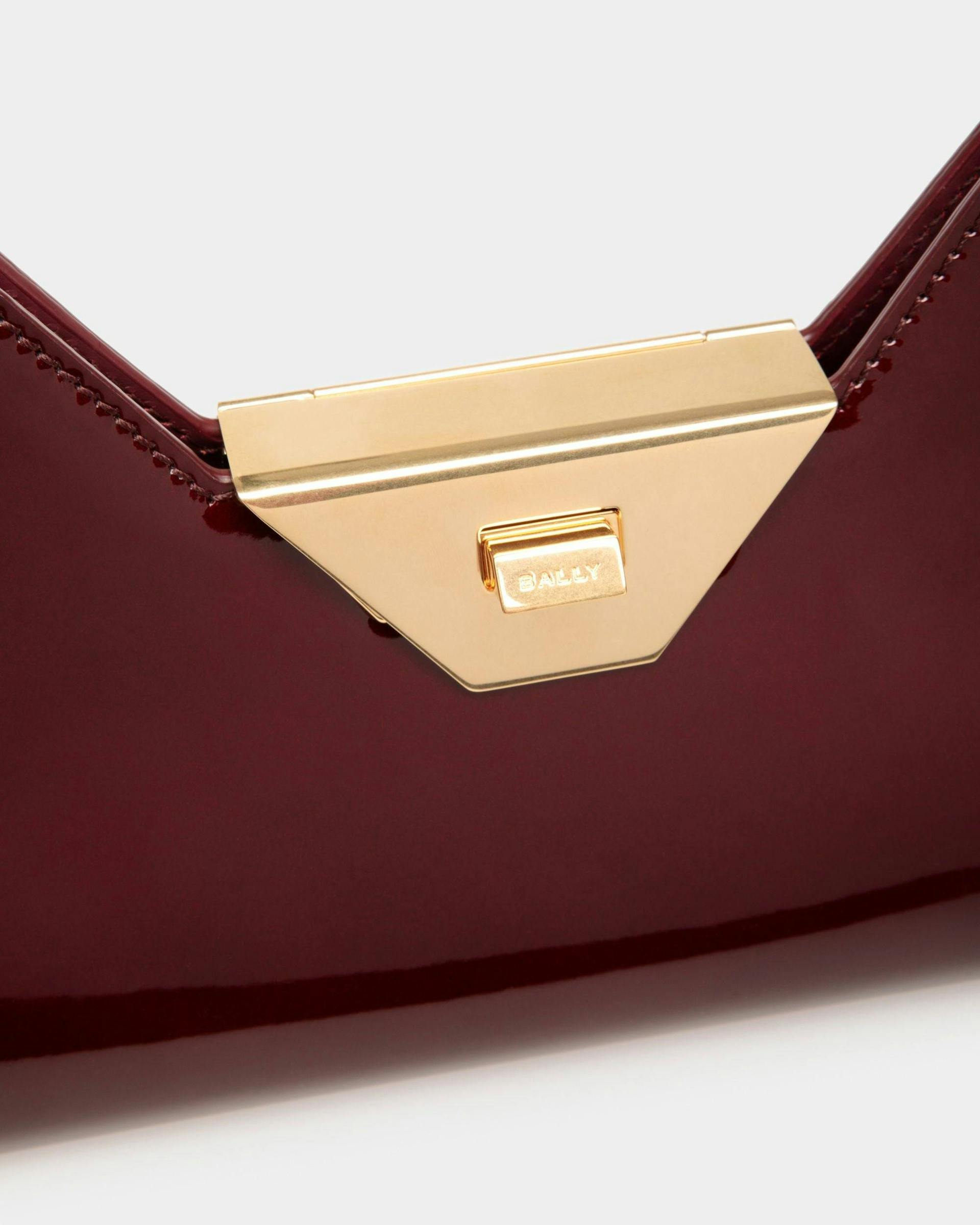 Trilliant Small Shoulder Bag In Deep Red Leather - Women's - Bally - 05
