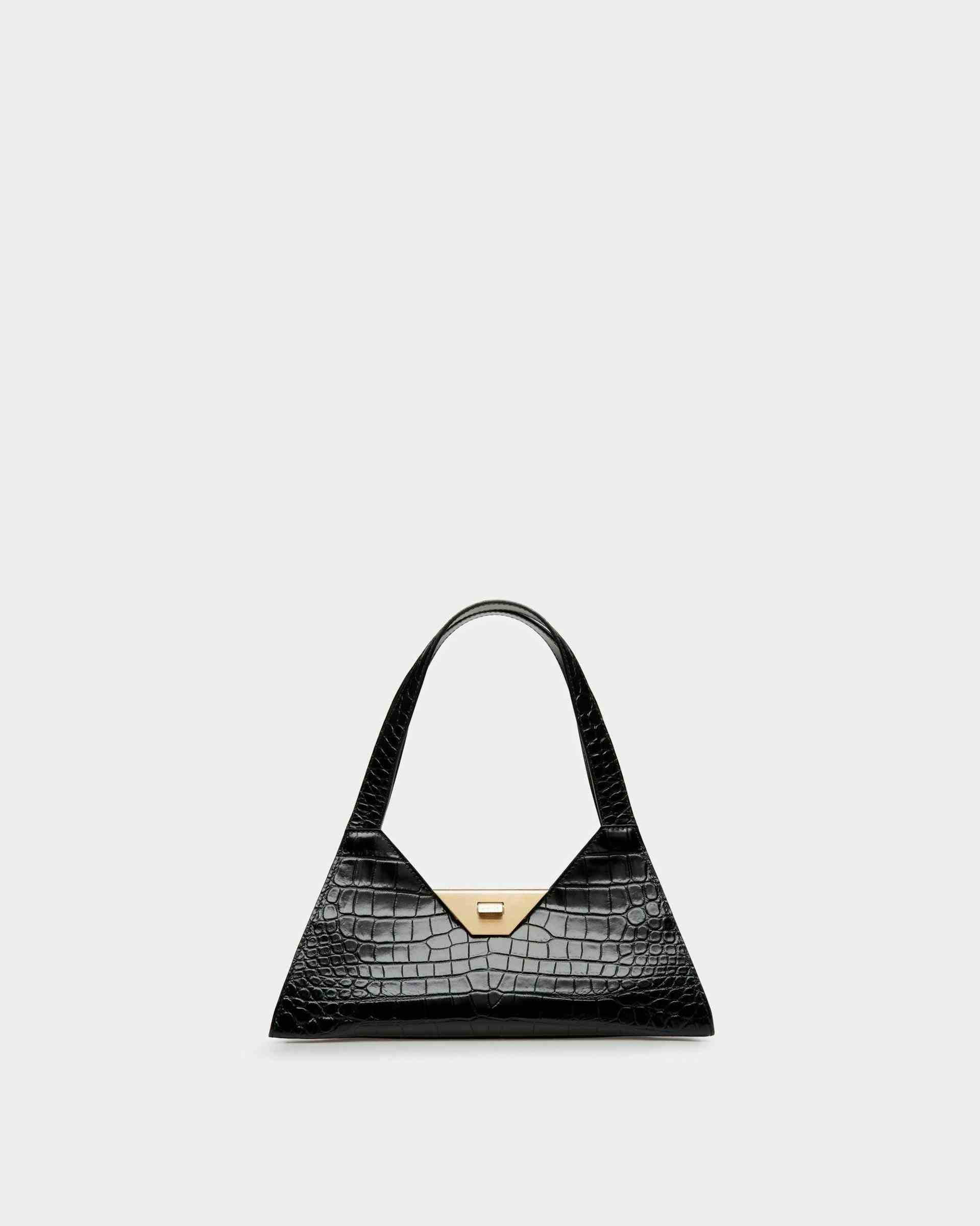 Trilliant Small Shoulder Bag In Black Leather - Women's - Bally