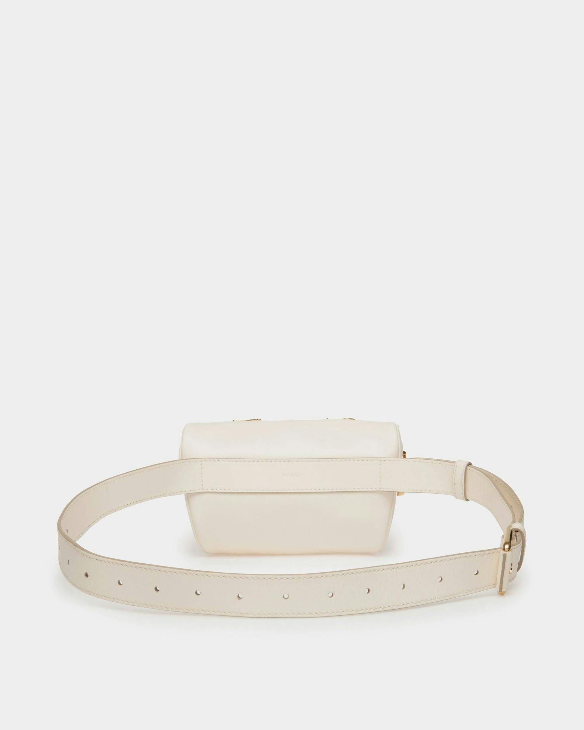 Women's Moutain Belt Bag  in White Leather | Bally | Still Life Back
