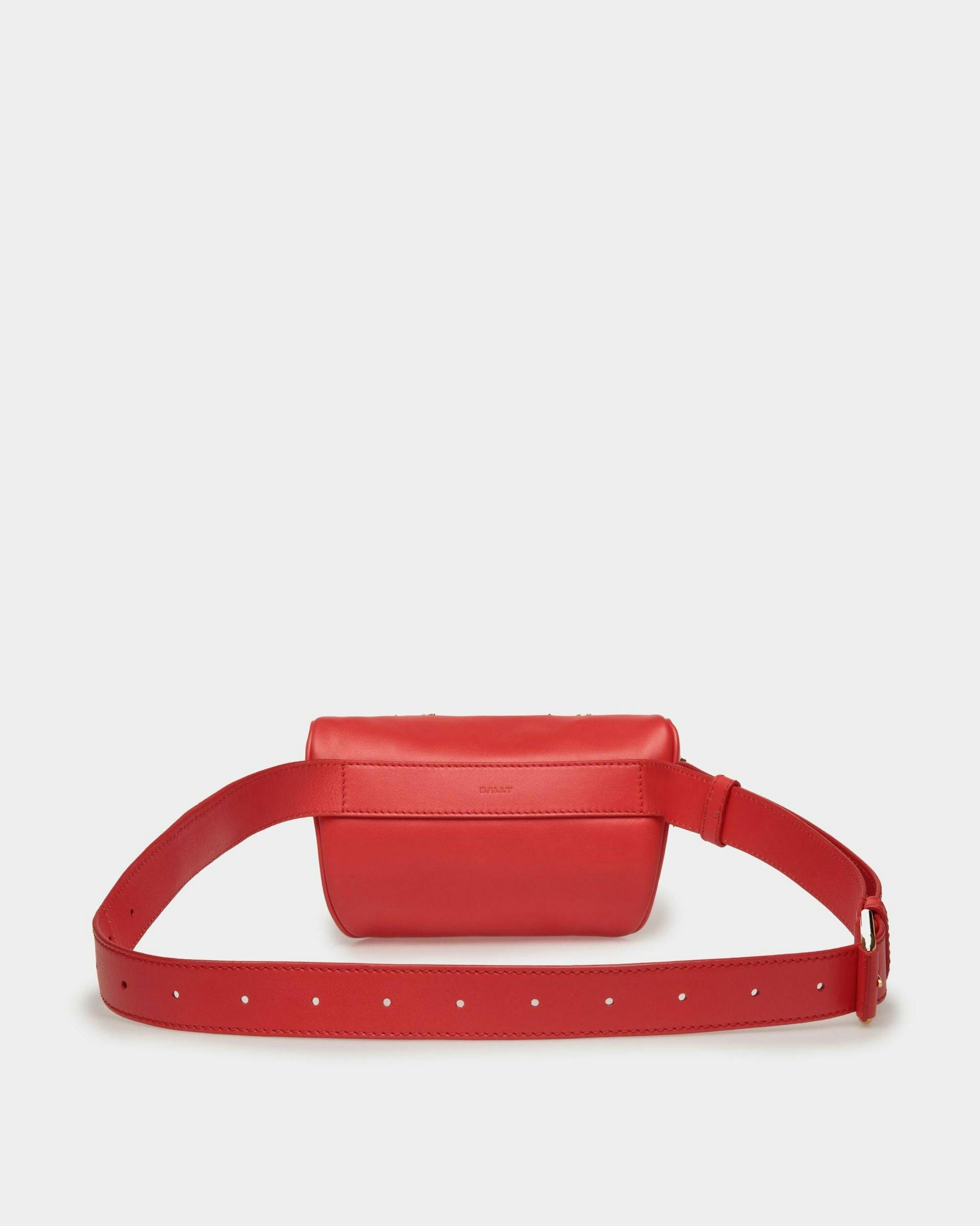 Women's Moutain Belt Bag  in Red Leather | Bally | Still Life Back